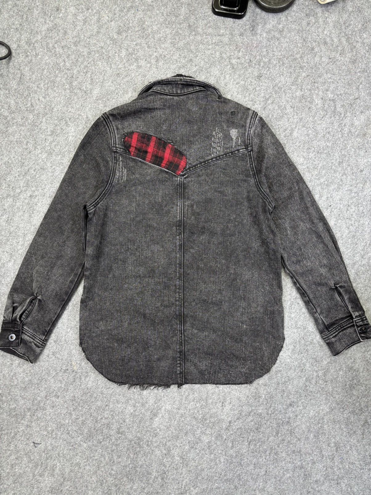Other 💥Designer Style💥Tankus Distresed Patchwork Denim Jacket F934 Size US S / EU 44-46 / 1 - 13 Thumbnail