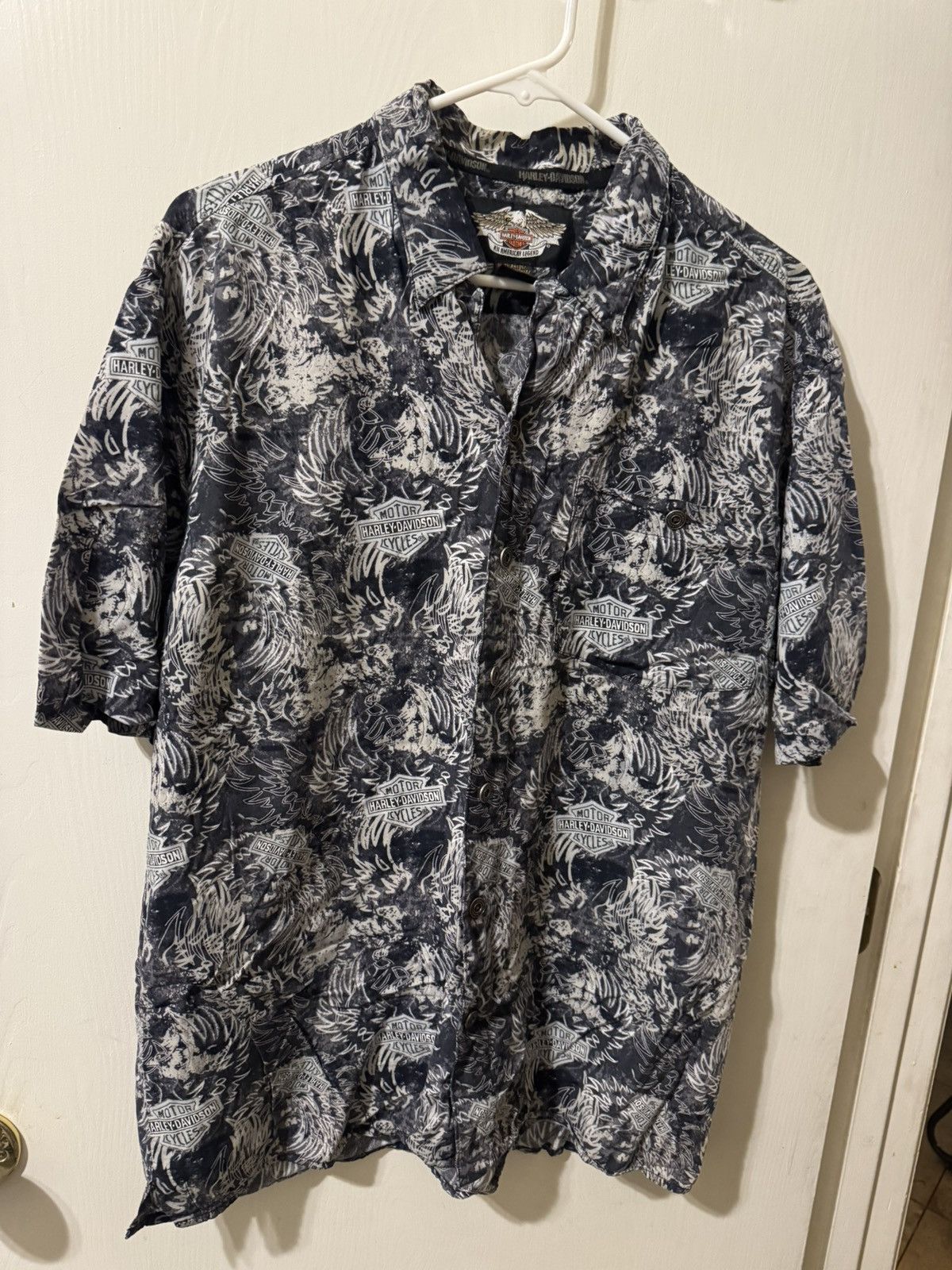 Harley Davidson Vintage screaming eagle Harley button down AOP Size US M / EU 48-50 / 2 - 1 Thumbnail