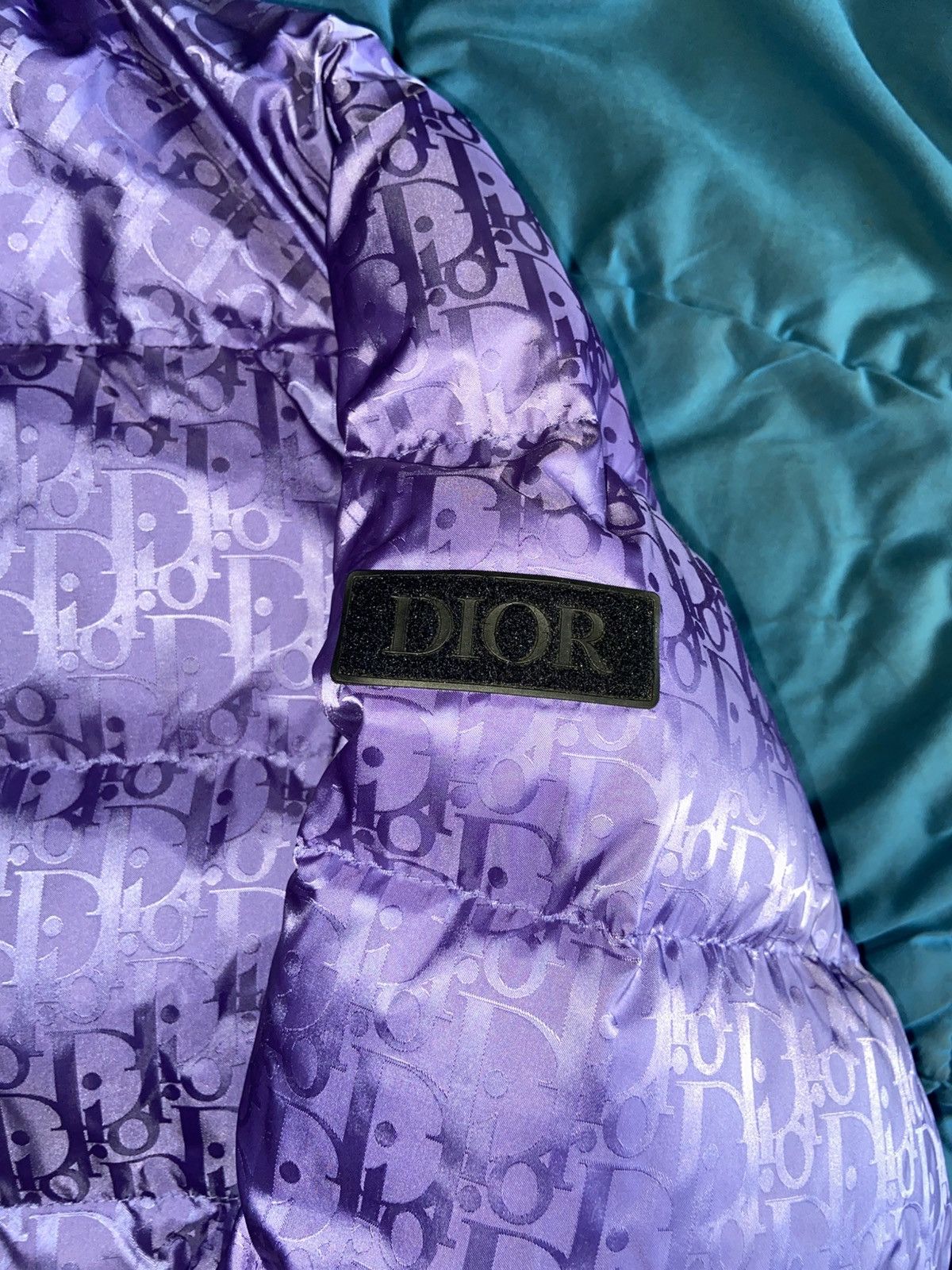 Dior Dior Oblique Purple Puffer Jacket Mens RARE size 50/Medium Size US M / EU 48-50 / 2 - 10 Thumbnail