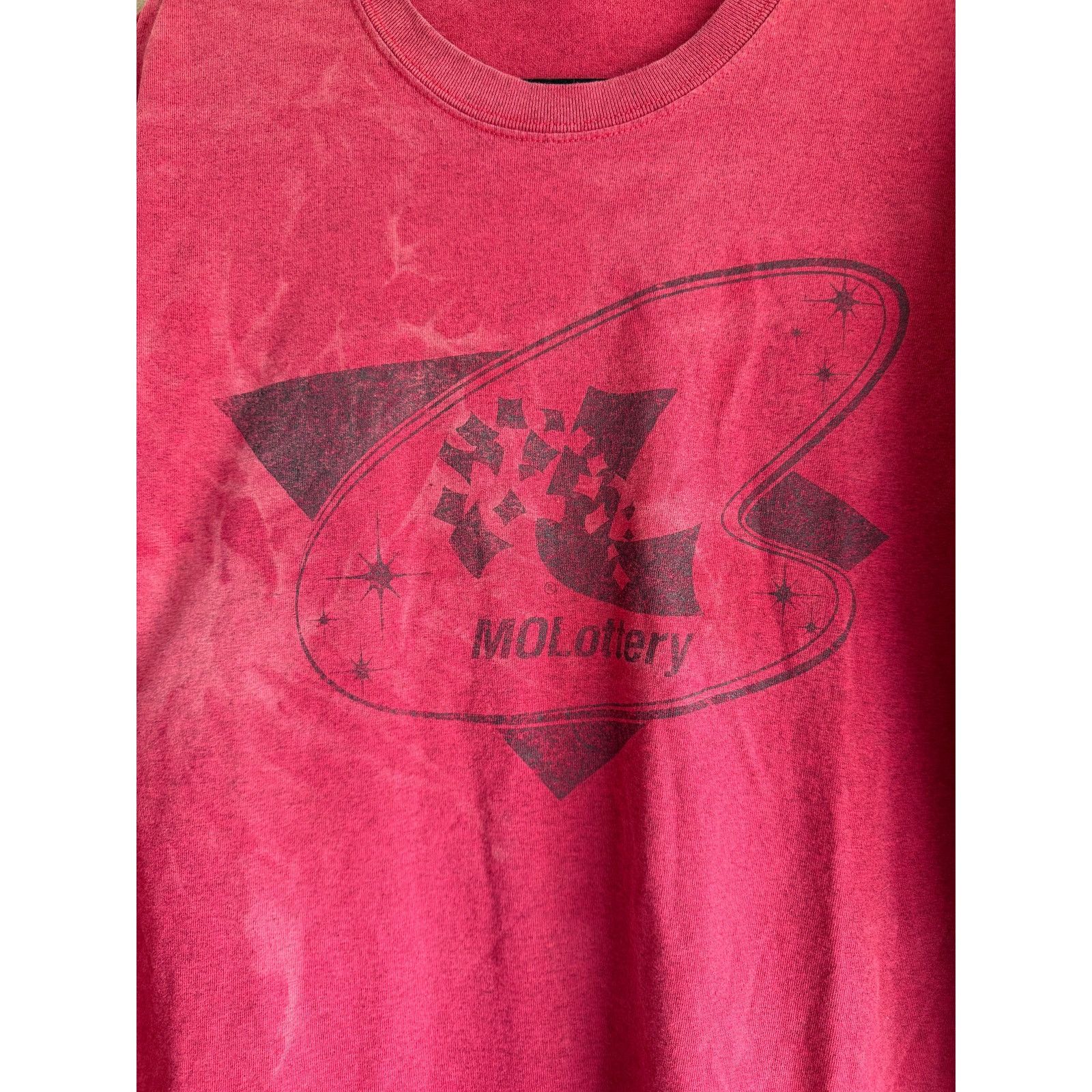 Gildan MO Lottery Shirt XL Red Faded Graphic Gildan Vintage Tee Size US XL / EU 56 / 4 - 4 Thumbnail