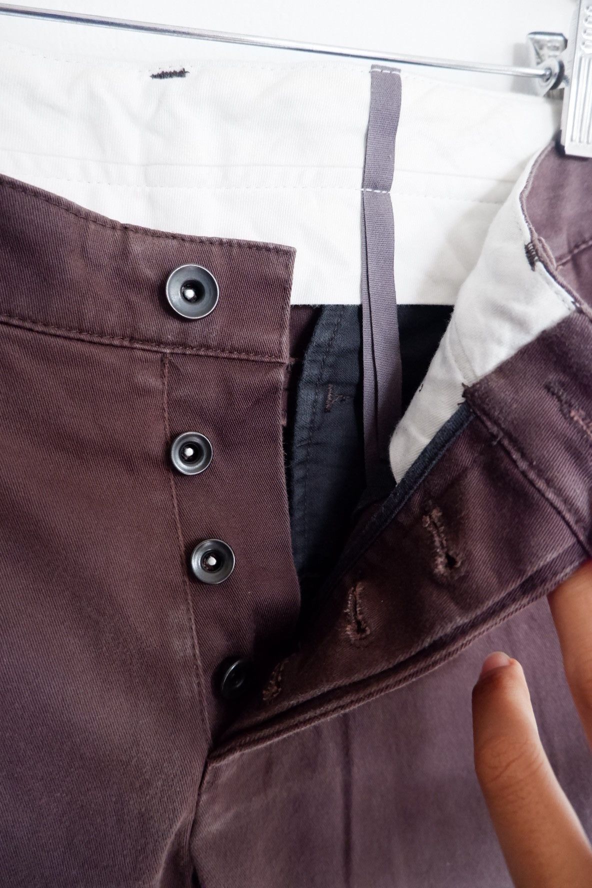 Kazuyuki Kumagai Attachment 2000s Kazuyuki Kumagai Attachment Curved Pants Size US 28 / EU 44 - 5 Thumbnail