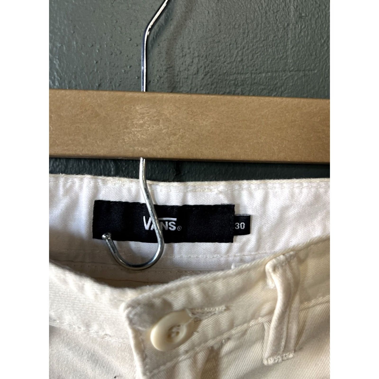 Vans VANS Mens Ivory Chino Shorts Size 30 Regular 30 Ivory Chino Mens Shorts Size US 30 / EU 46 - 3 Thumbnail