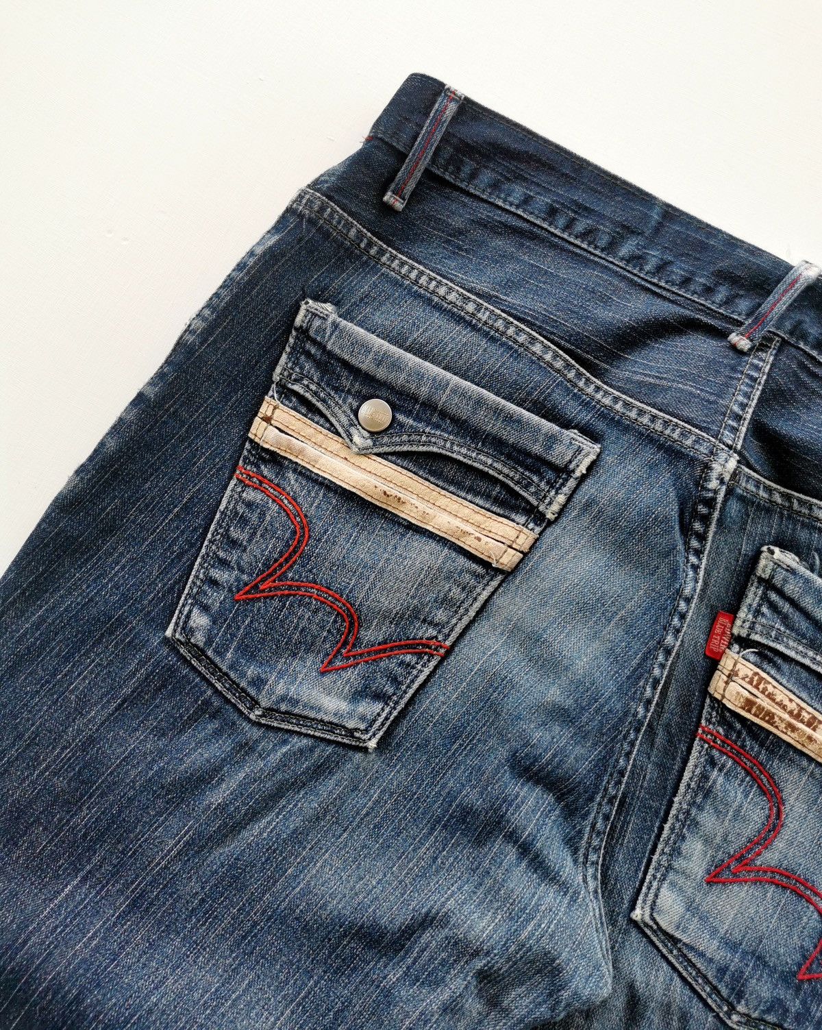 Edwin Edwin Slim Fit Distressed Denim Jeans Size US 35 - 8 Thumbnail