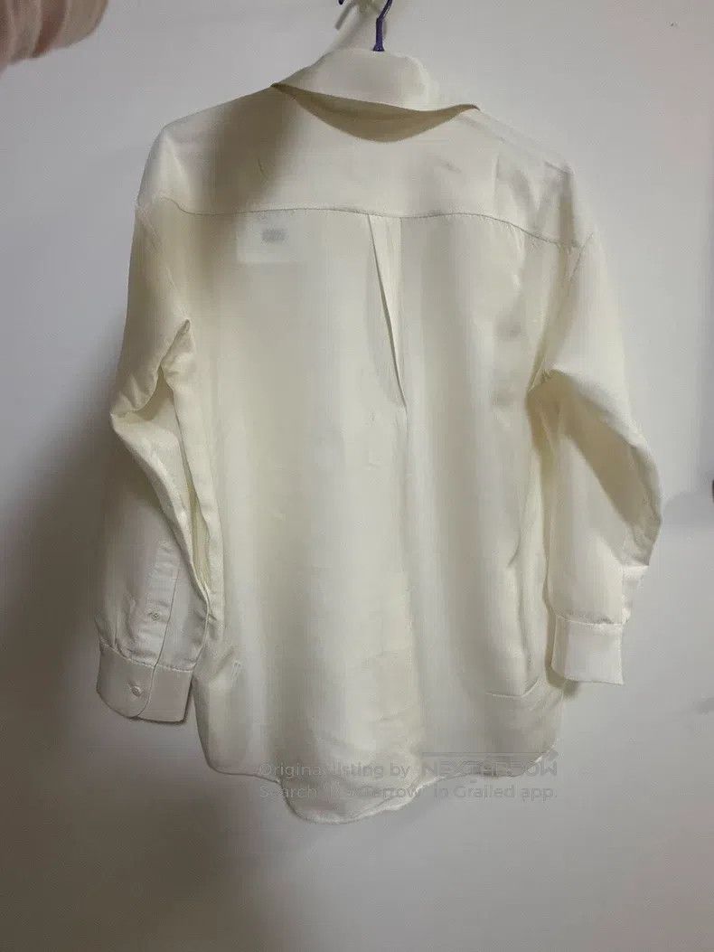 The Row The row size 2 Light Rice White Silk Shirt Size M / US 6-8 / IT 42-44 - 2 Thumbnail
