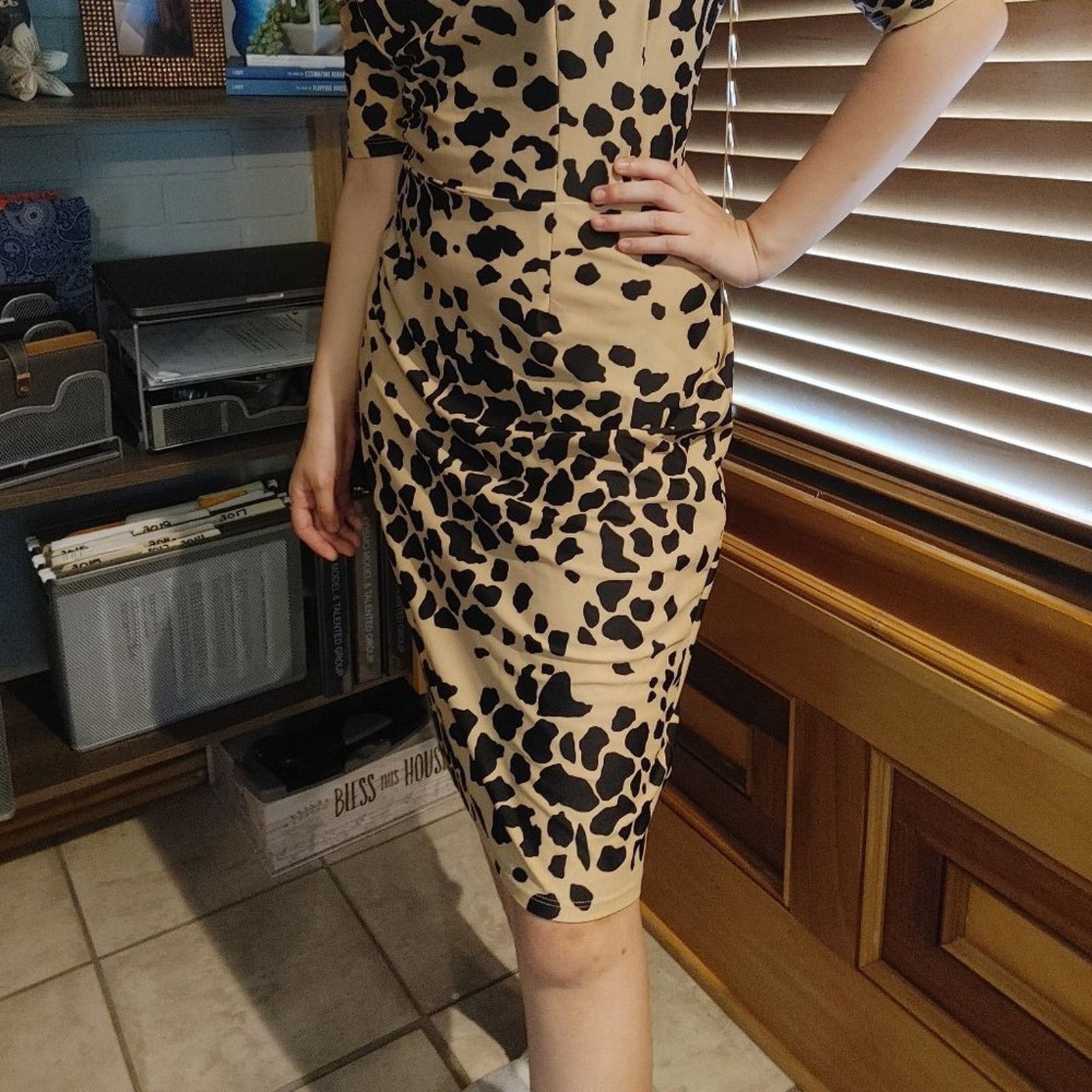 Other Jude Connally - Monique - Leopard Print Half Sleeve Dress Size M / US 6-8 / IT 42-44 - 2 Thumbnail
