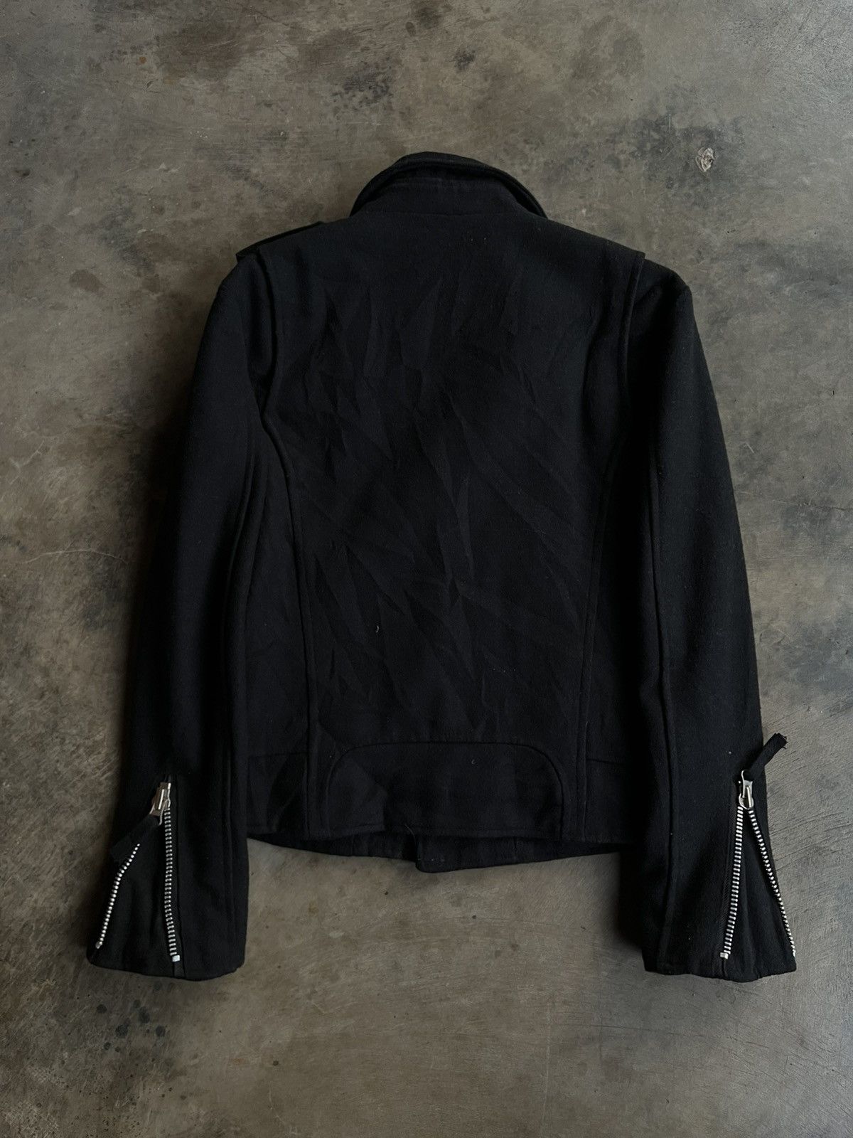 14th Addiction 2000s ATTACHMENT JAPANESE WOOL JACKET BIKERS RAMONES ZIPPER Size US M / EU 48-50 / 2 - 2 Thumbnail