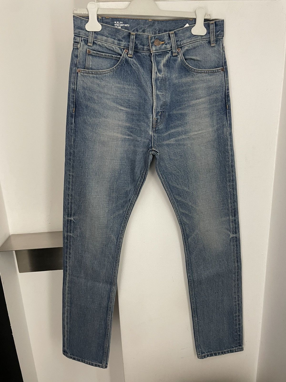 Celine Lou low-rise jeans in vintage union wash denim Size US 30 / EU 46 - 1 Thumbnail