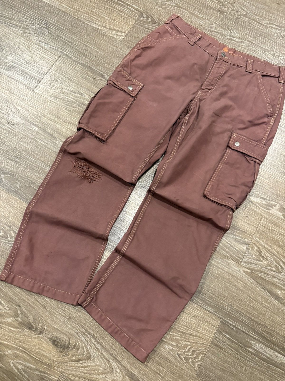 Carhartt Vintage Brown Cargo Carhartt Pants‼️ Size US 34 / EU 50 - 1 Thumbnail