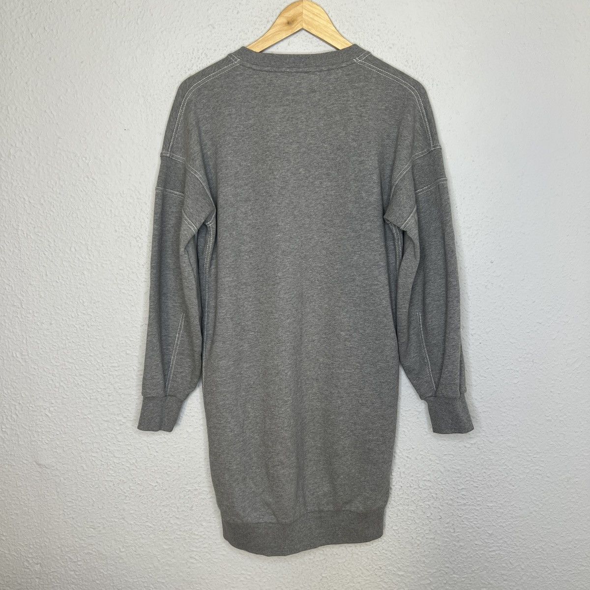 Burberry × Designer Burberry Long Sweatshirt Dress Grey Big Spellout Logo Size S / US 4 / IT 40 - 11 Thumbnail