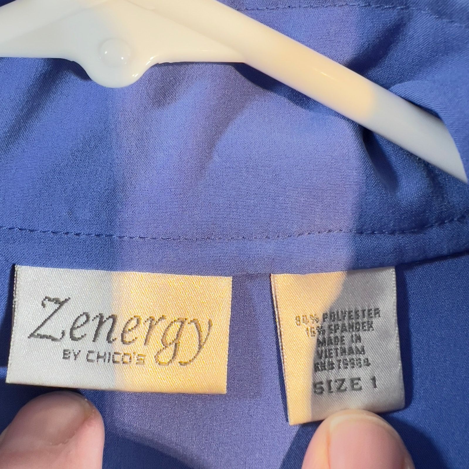 Chicos Chico's Zenergy Hooded Jacket Chico's Sz1= M Zip Stretch Size M / US 6-8 / IT 42-44 - 2 Thumbnail