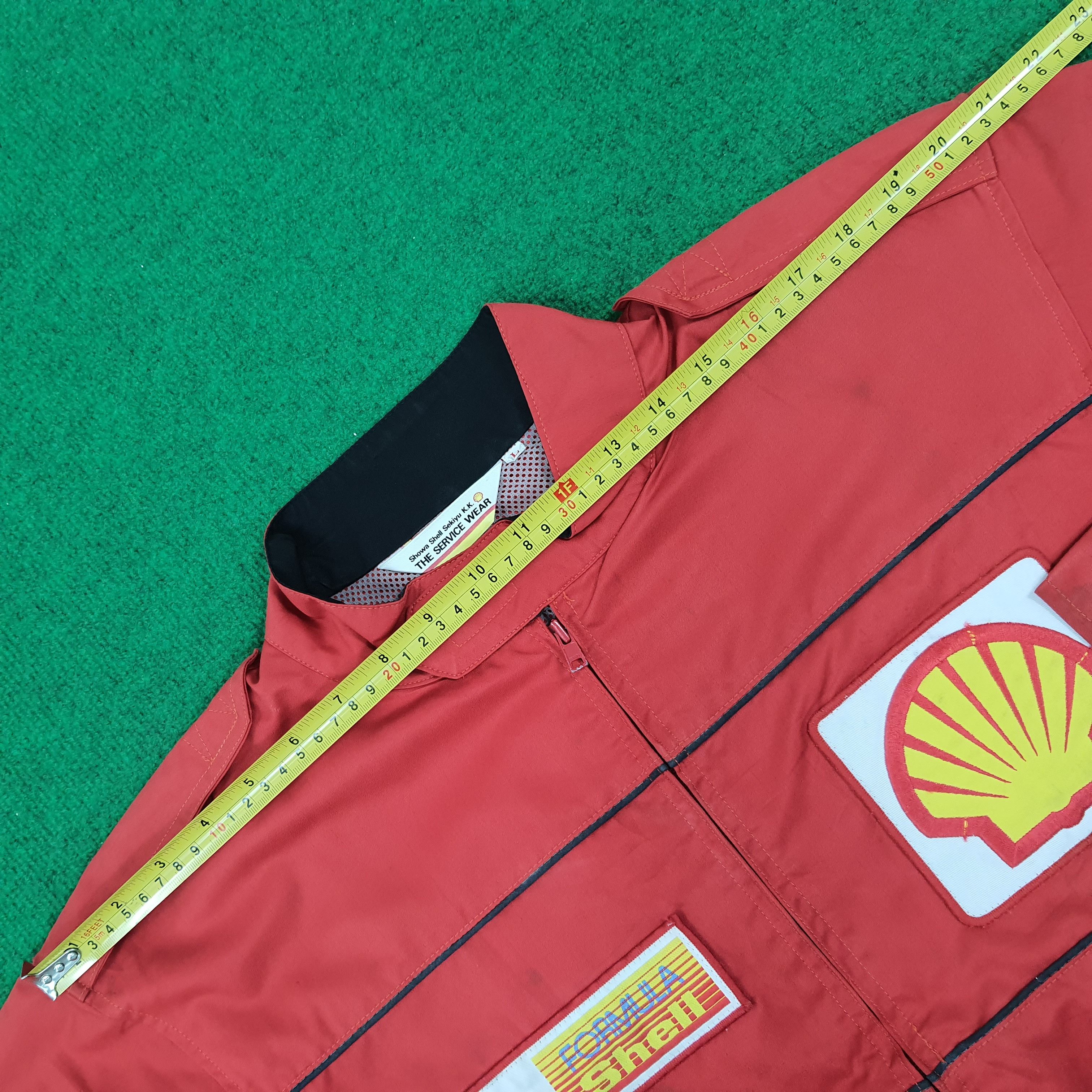 Vintage Vintage Shell Formula Service Wear Motorsports Racing Jacket Size US L / EU 52-54 / 3 - 11 Thumbnail