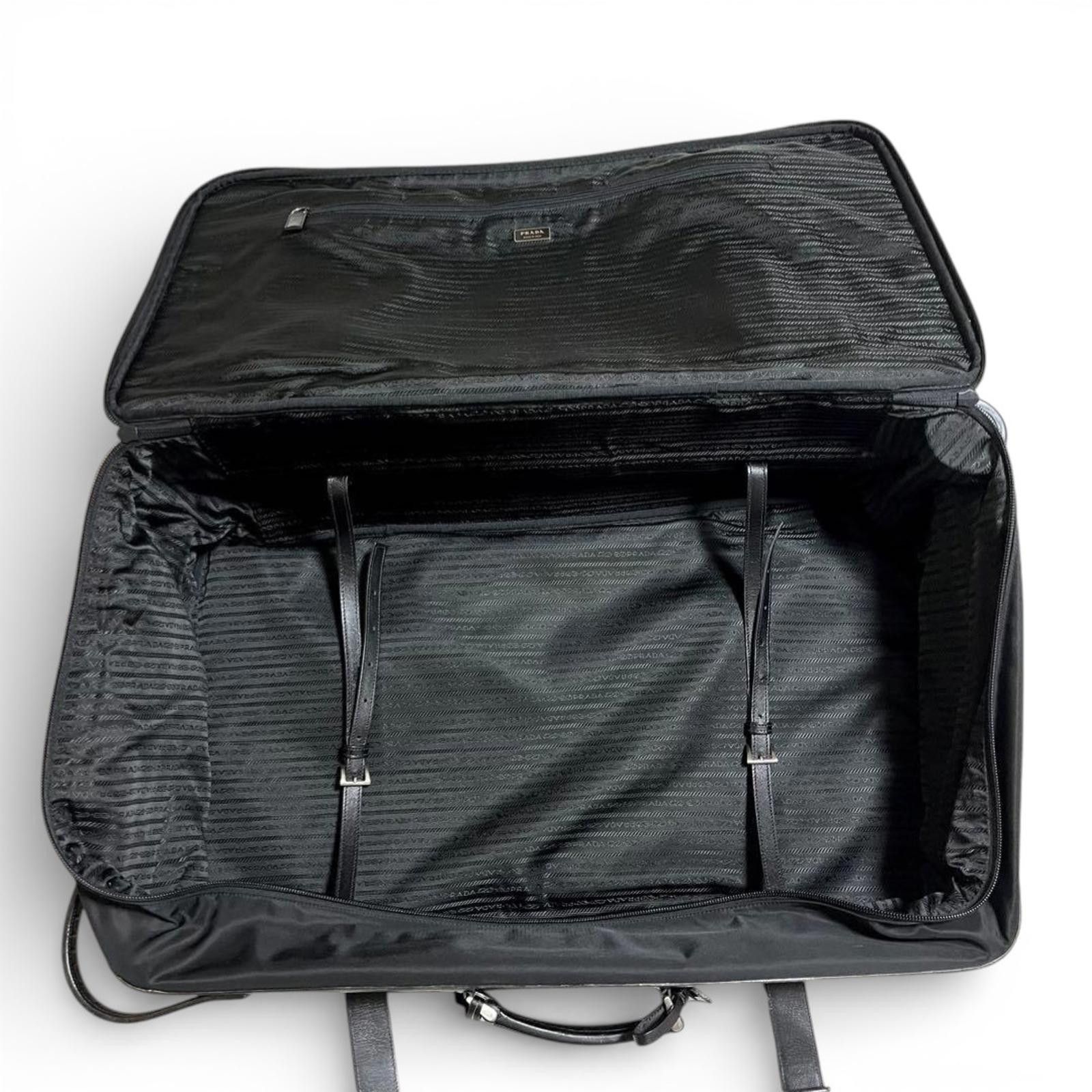 Prada Prada - Black Nylon and Leather Travel Bag Size ONE SIZE - 8 Thumbnail