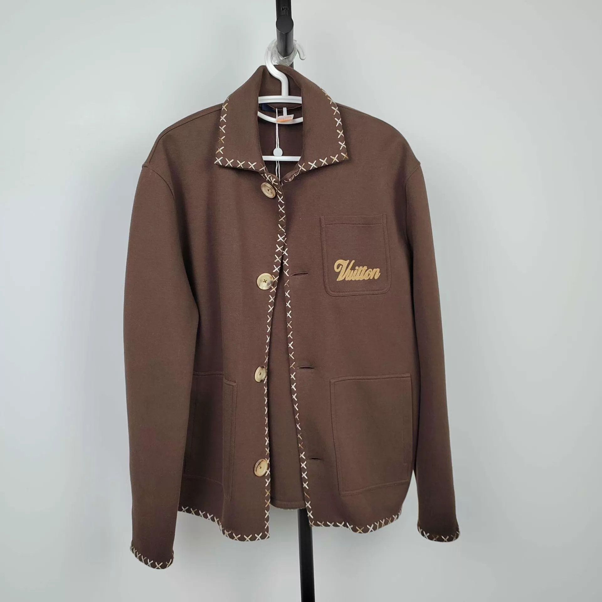 Louis Vuitton LV Cotton Brown Size S Jacket Size S / US 4 / IT 40 - 1 Thumbnail