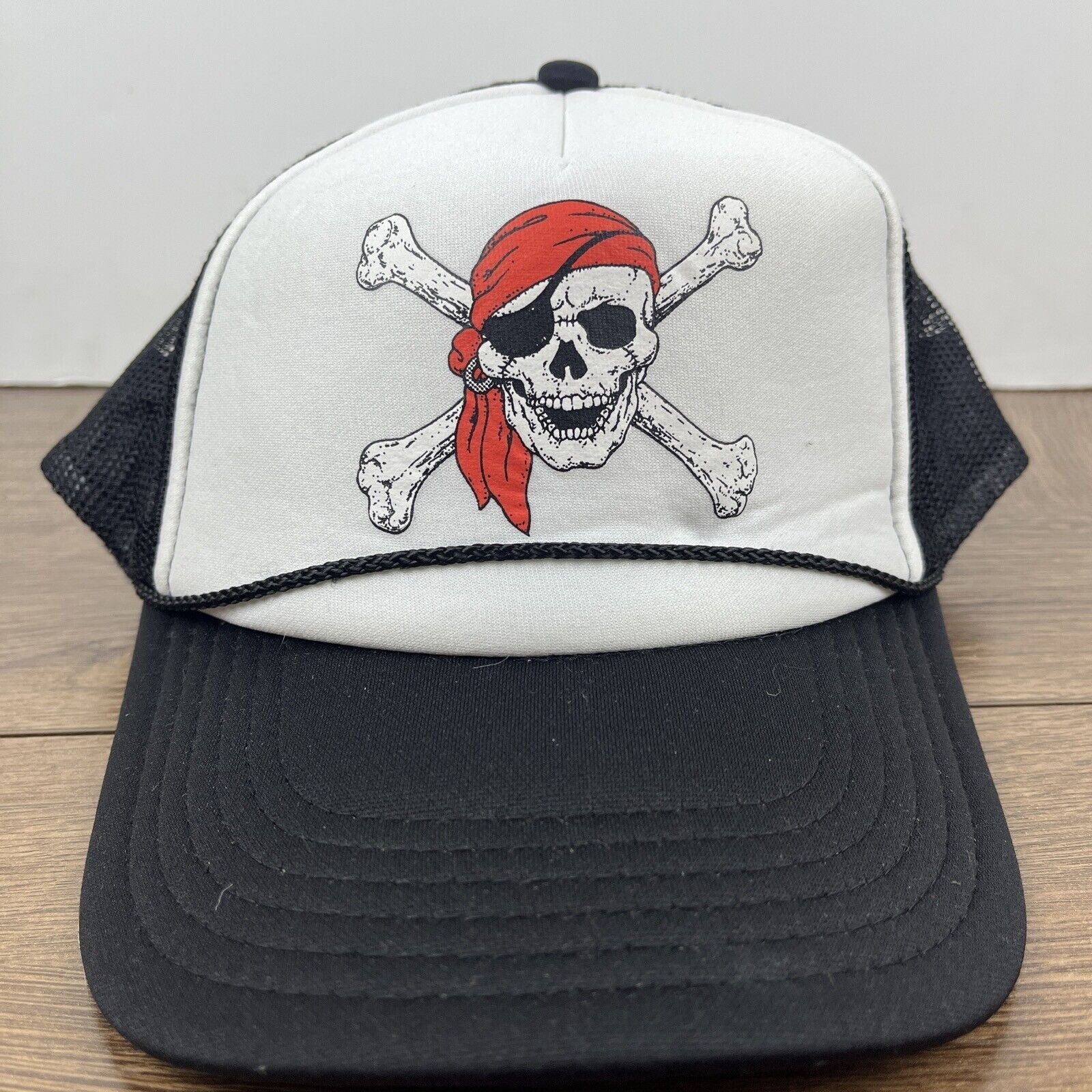 Other Pirate Hat Skull Pirate Black Hat Adjustable Adult Size Hat Size ONE SIZE - 5 Thumbnail