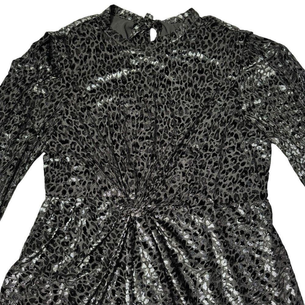 Allsaints NWT New AllSaints Jemima Leopard Black Mini Dress Size 12 Size L / US 10 / IT 46 - 4 Thumbnail