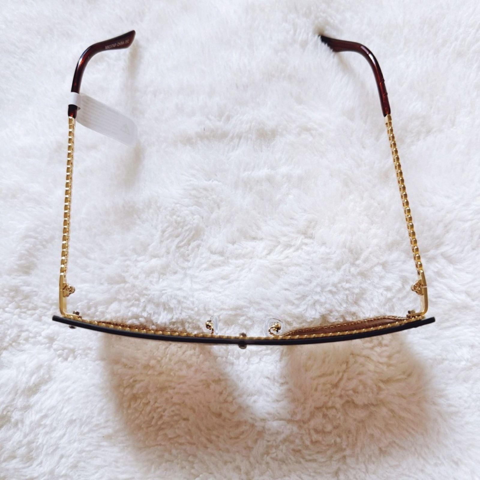 Other Christine Brown Chain Oversized Shield Sunglasses Size ONE SIZE - 4 Thumbnail