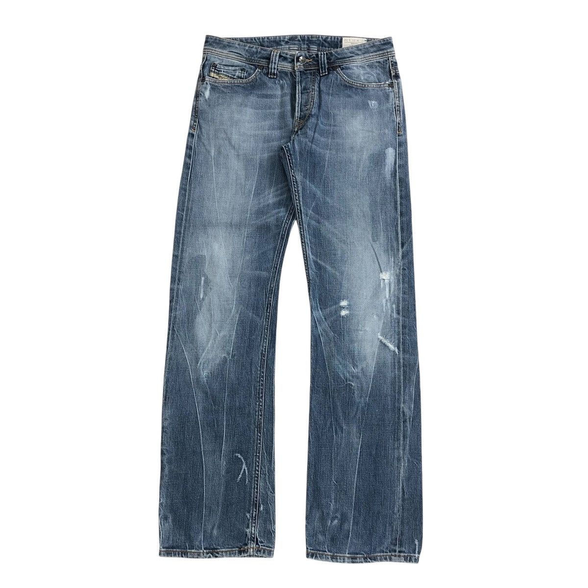 Diesel × If Six Was Nine × Le Grande Bleu (L.G.B.) Vintage Diesel Industry Distressed Denim Y2K Jeans Size US 32 / EU 48 - 1 Thumbnail