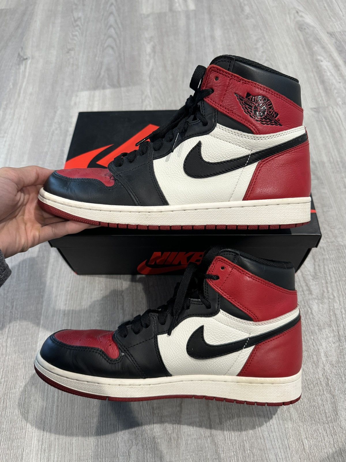 Jordan Brand × Nike Air Jordan 1 Retro High OG “Bred Toe” Size US 9.5 / EU 42-43 - 9 Thumbnail