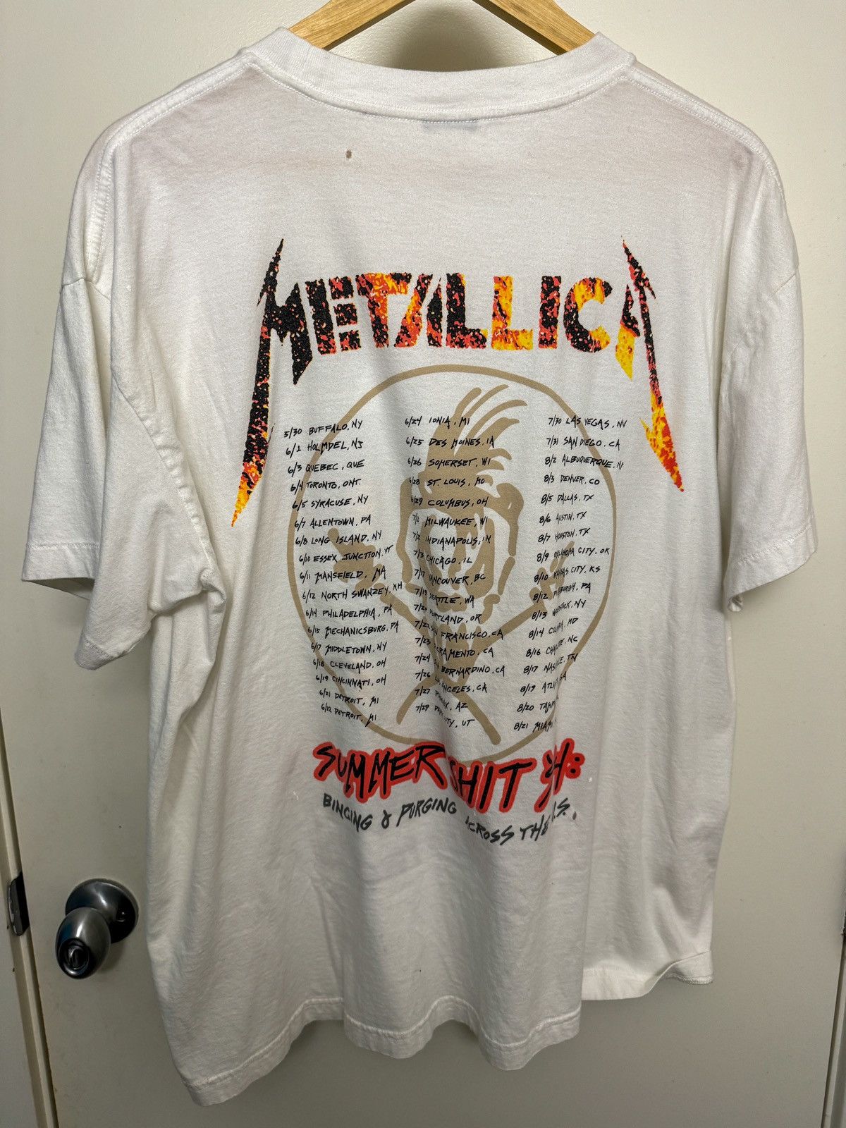 Band Tees × Vintage Vintage 1994 “Live Shit” Metallica Tour tee Size US L / EU 52-54 / 3 - 2 Thumbnail