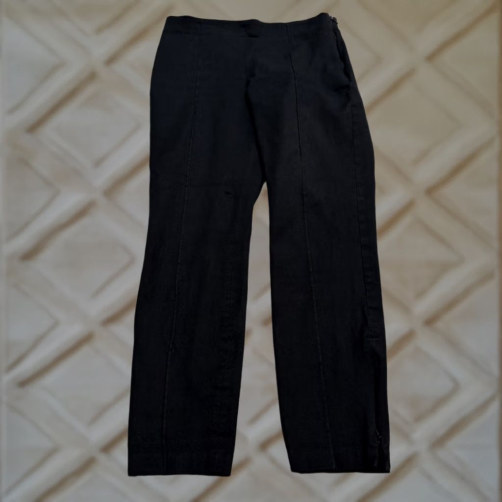Banana Republic Banana Republic Sloan High Rise Black Legging Pants Womens Size 6 Ankle Zip Size 28" / US 6 / IT 42 - 1 Thumbnail