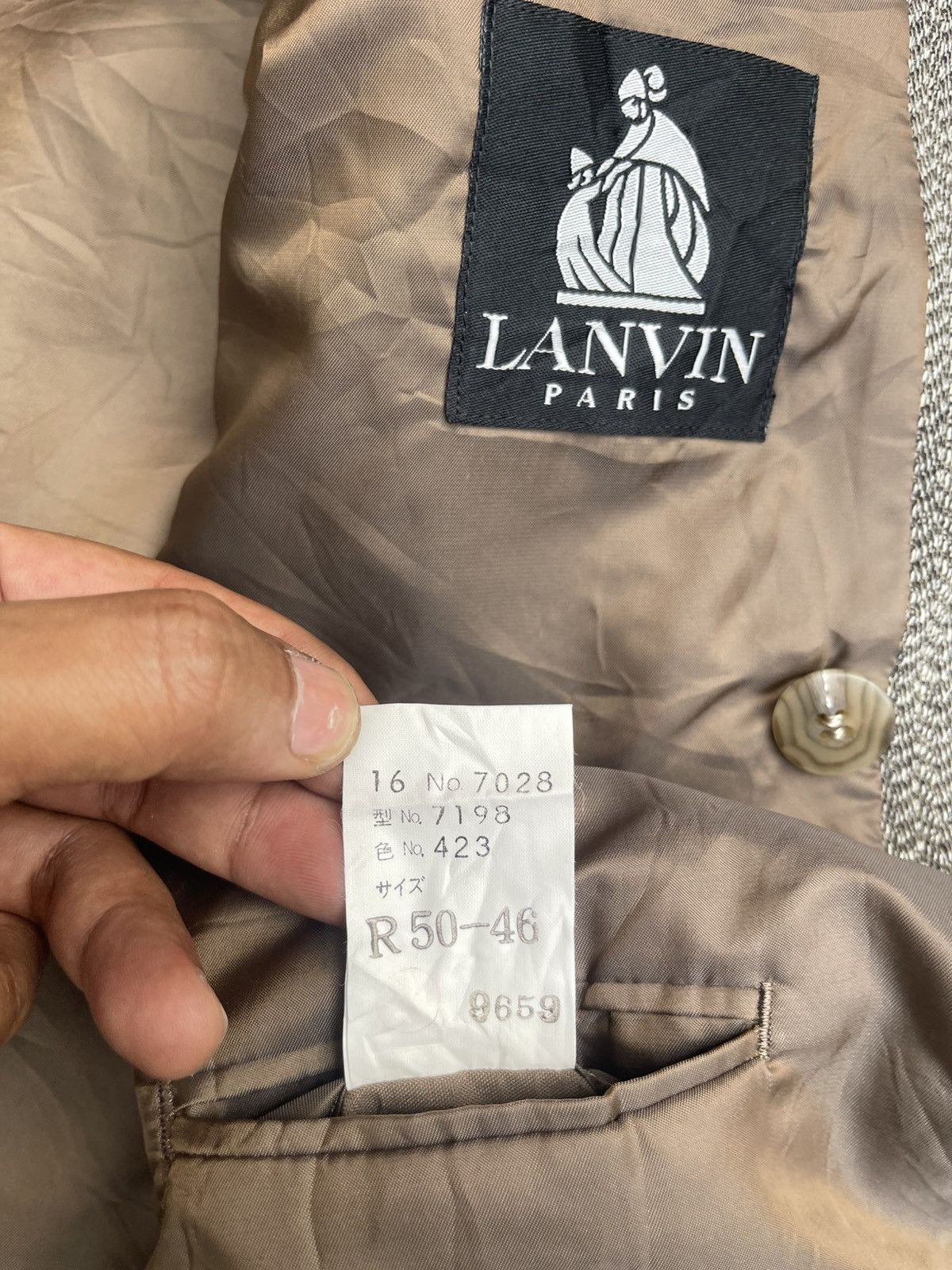 Lanvin Lanvin Paris Peak Lapel DB Blazer Archive Wool Tailoring Size US M / EU 48-50 / 2 - 3 Thumbnail