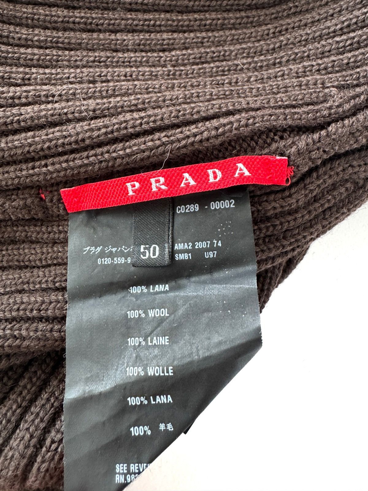 Prada Prada Wool Knit Beanie Hat Size ONE SIZE - 3 Thumbnail