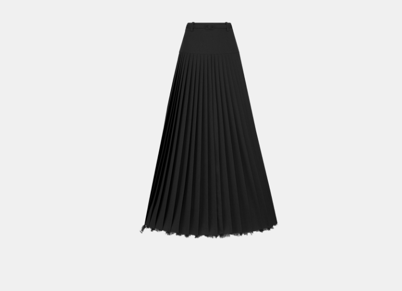 Dior o1w1db11225 421J61 Maxi Skirt in Black Size 30" / US 8 / IT 44 - 1 Thumbnail