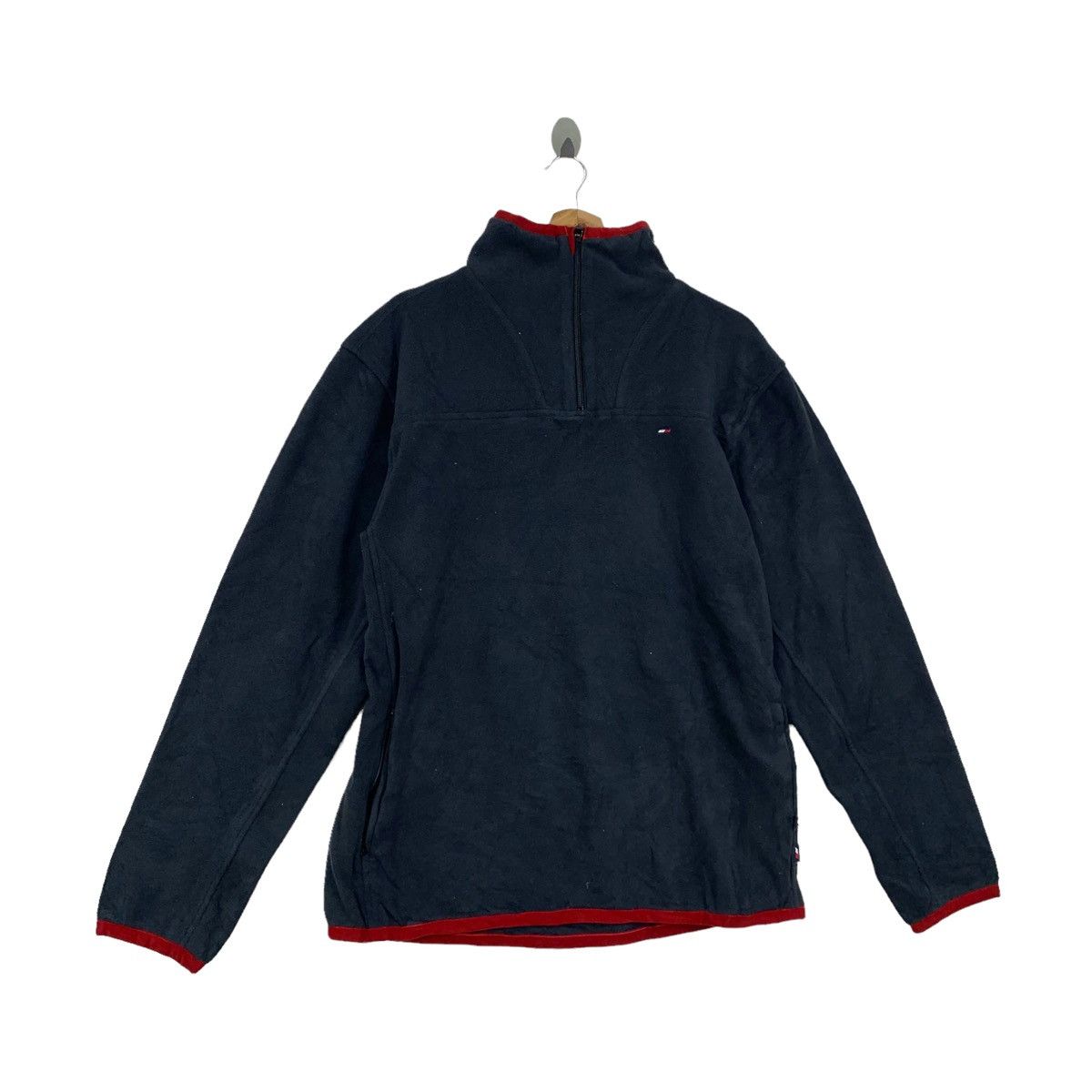 Tommy Hilfiger × Vintage Vintage TOMMY HILFIGER Small Logo Fleece Sweatshirt Pullover Size US L / EU 52-54 / 3 - 3 Thumbnail