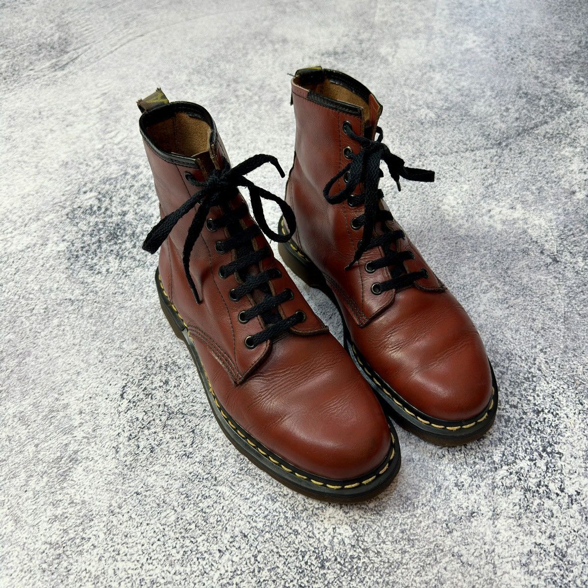 Dr. Martens × Vintage Rare Vintage Dr. Martens 1460 Cherry Red US9 UK8 27cm Size US 9 / EU 42 - 3 Thumbnail