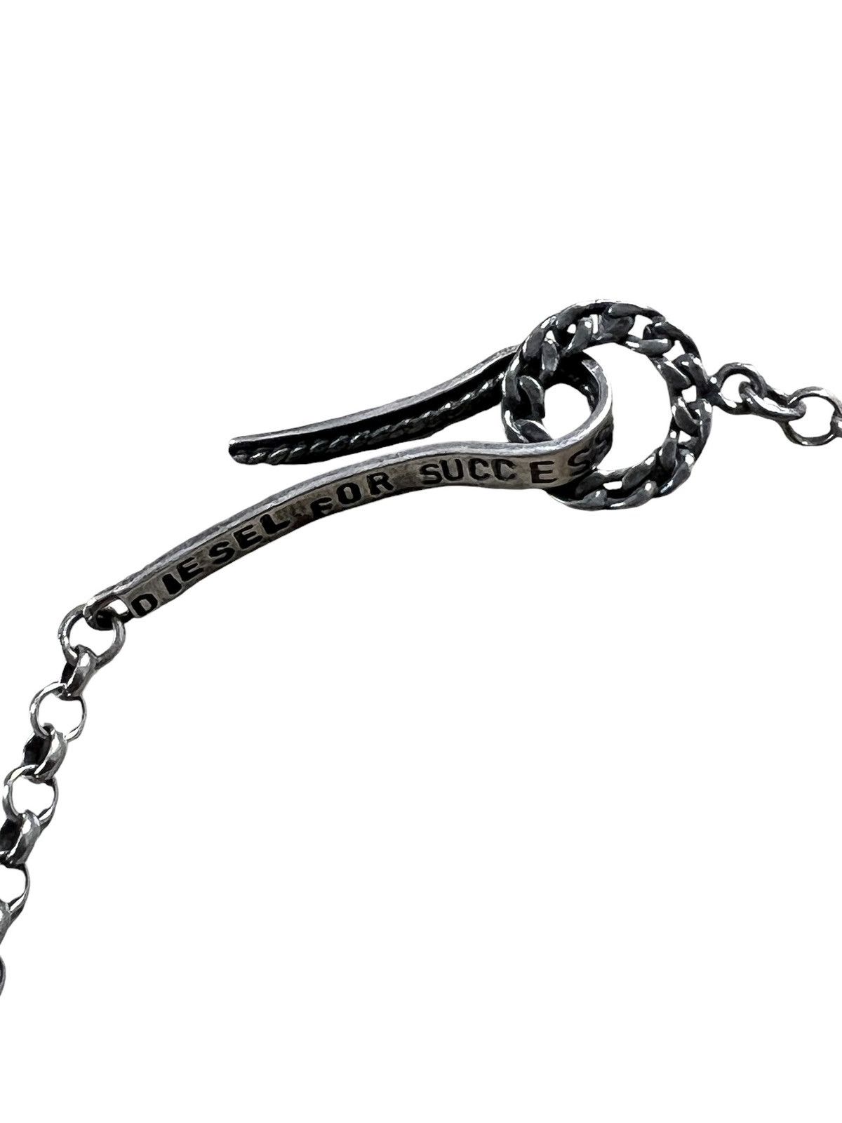 Diesel 2000 Diesel Multi Pendant Silver Necklace Size ONE SIZE - 7 Thumbnail