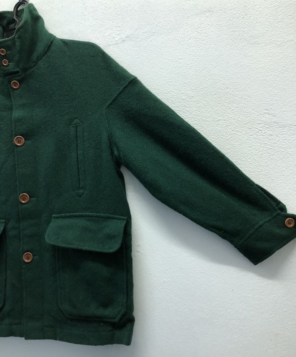 Van Vintage Scene From Van Wool Coat Size L / US 10 / IT 46 - 4 Thumbnail