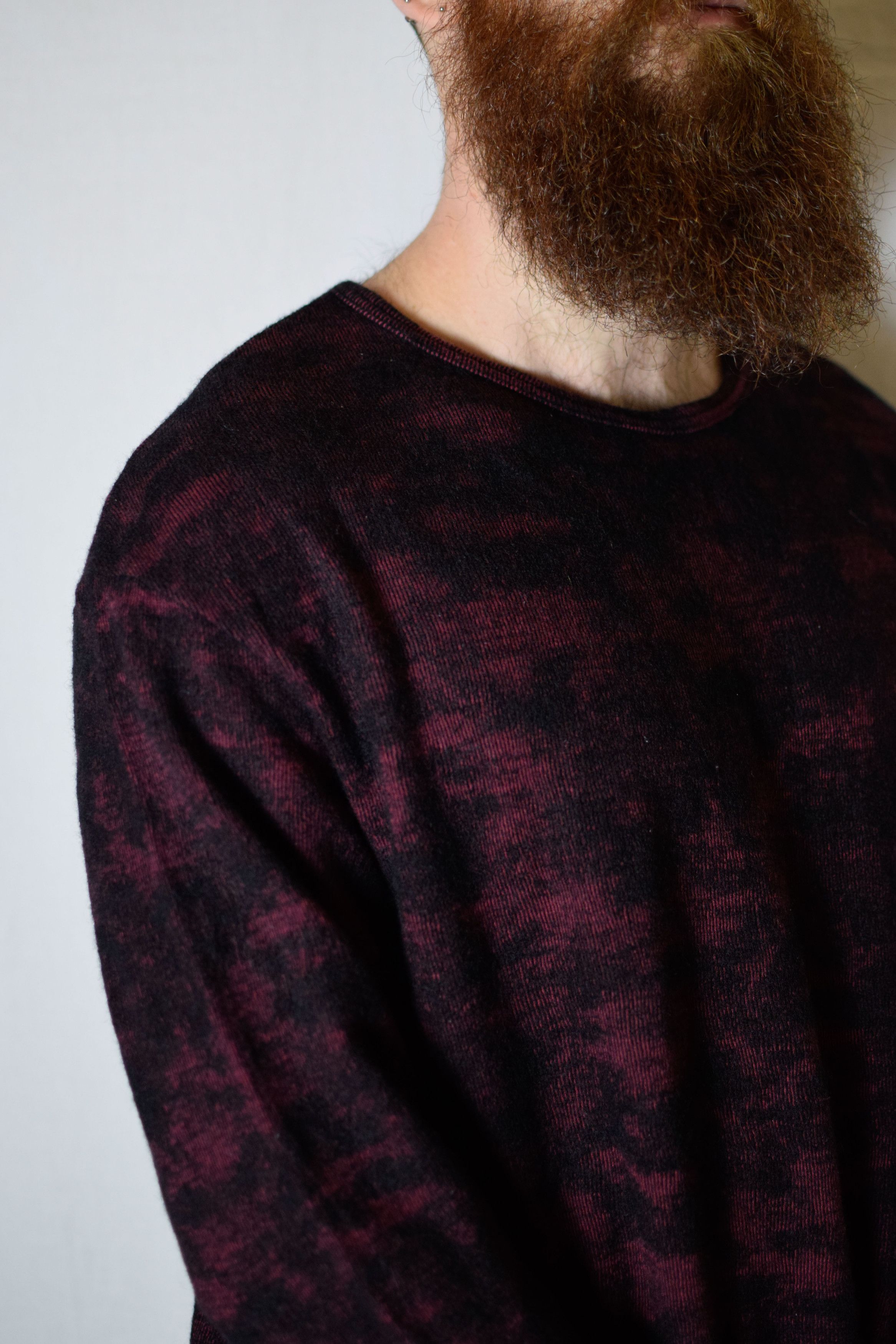 Yohji Yamamoto YYPH AW10 Sample Red Camo Knit - HC-T21-174 Size US L / EU 52-54 / 3 - 6 Thumbnail