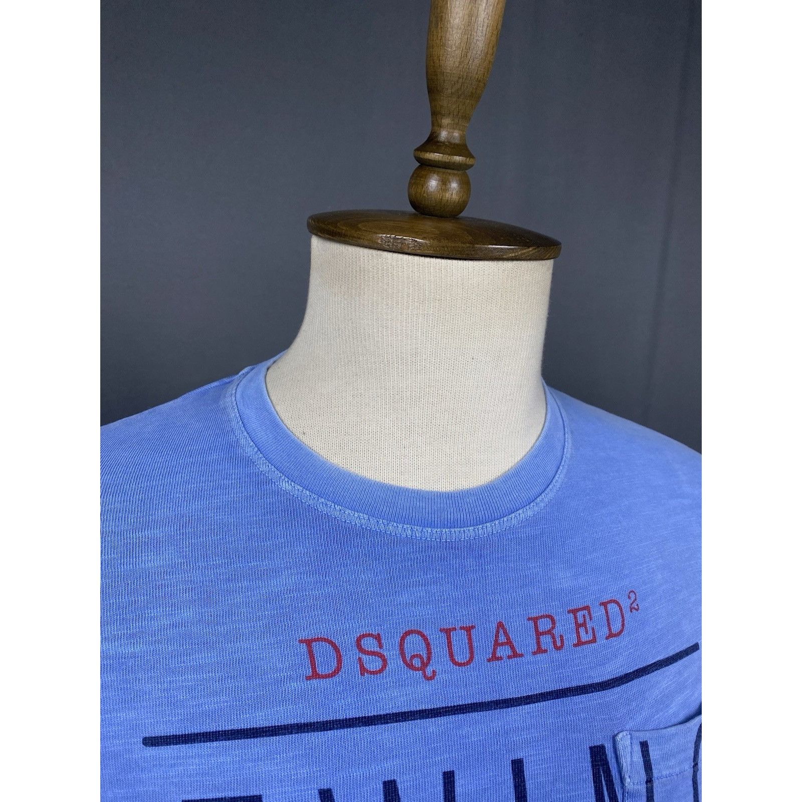 Dsquared2 Dsquared2 Big Logo Men's Blue Crewneck Sweater Size L Size US L / EU 52-54 / 3 - 7 Thumbnail