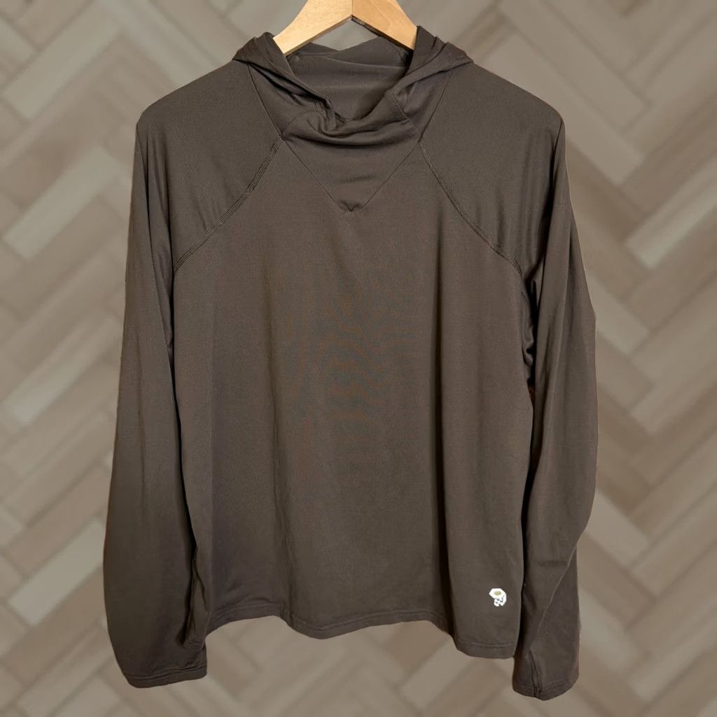 Mountain Hardwear Mountain Hardwear Hoodie Pullover Fitted Slim Brown Large Women’s Hooded Pockets Stretch Activewear Large Brown Pullover Hoodie Womens L Size L / US 10 / IT 46 - 1 Thumbnail