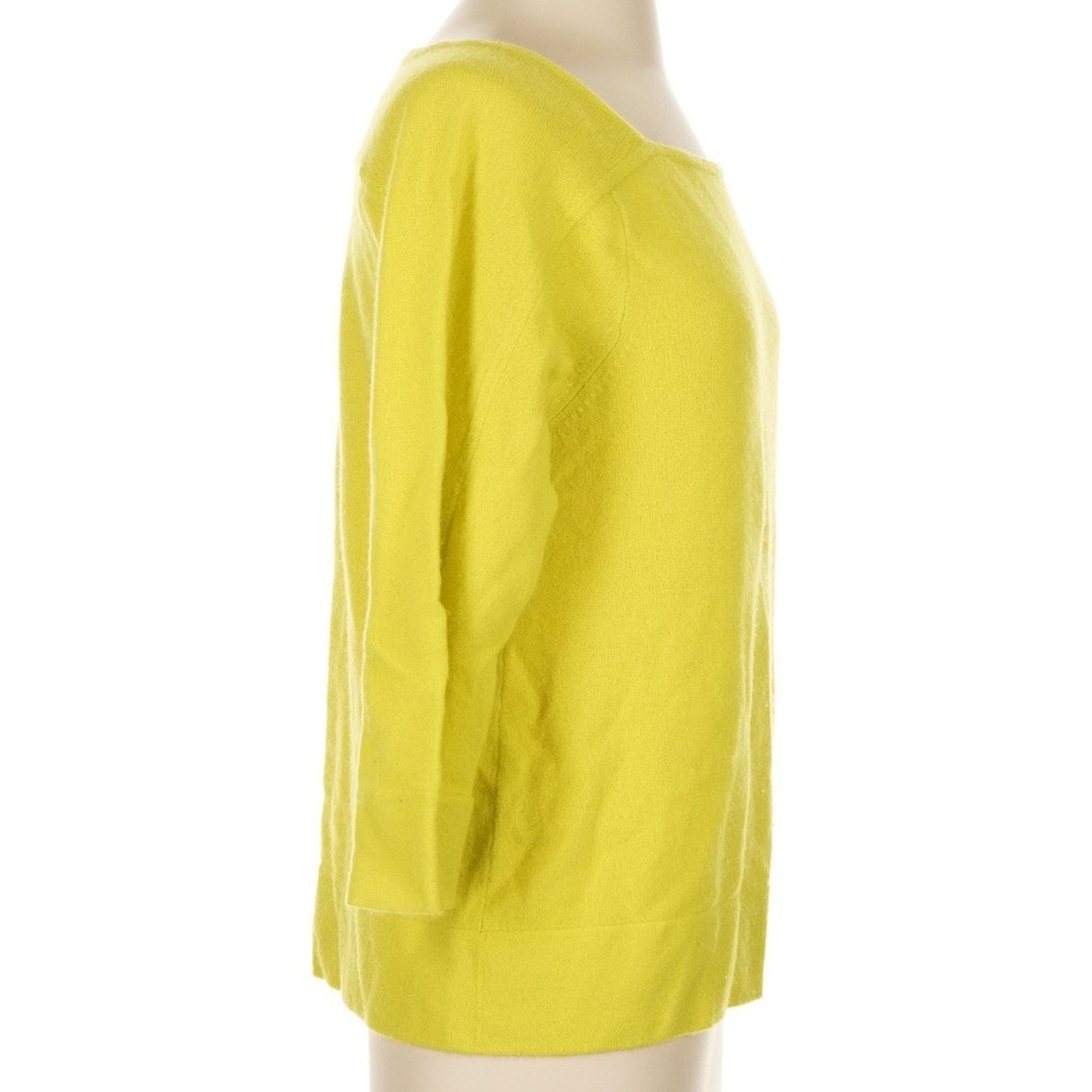J.Crew J. Crew Cashmere Chartreuse Crew Neck Sweater Size S / US 4 / IT 40 - 4 Thumbnail
