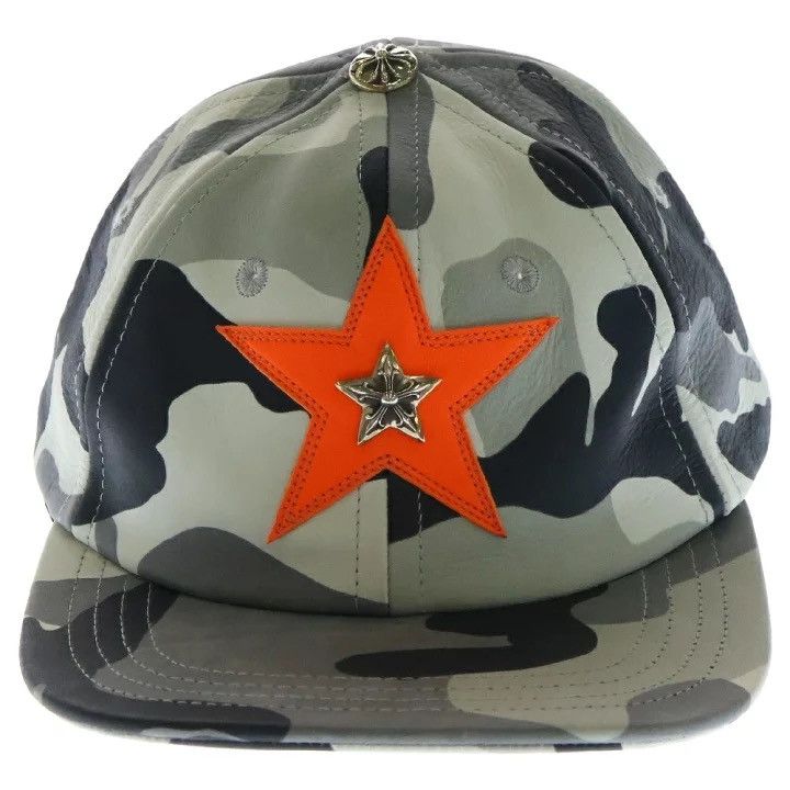 Chrome Hearts Chrome Hearts Star Patch Camo Leather Cap Size ONE SIZE - 4 Thumbnail