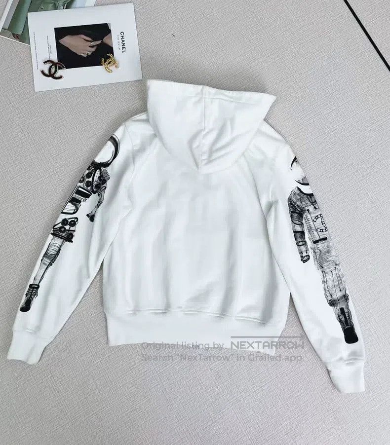 Chanel Chanel Casual hooded sweatshirt jacket Size XXS / US 00 / IT 34 - 3 Thumbnail