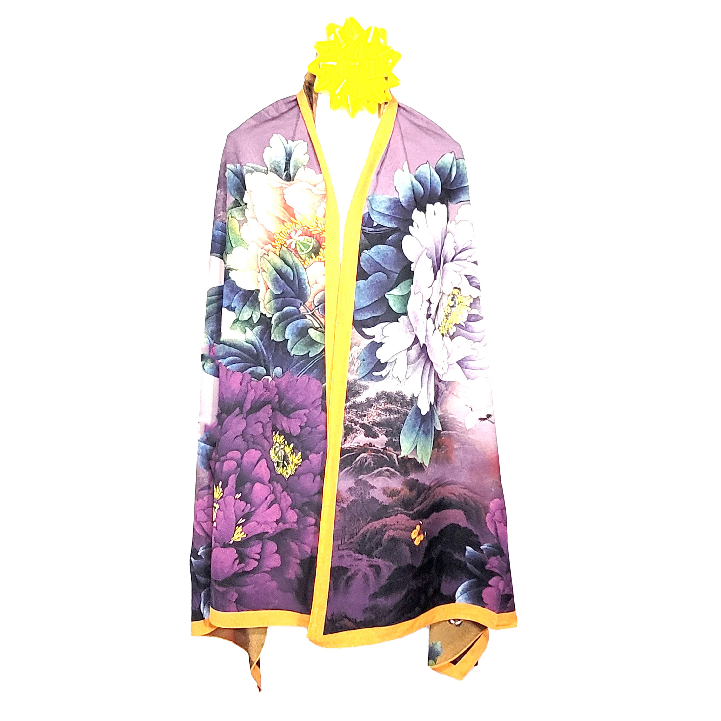 Other Double-Sided Silk Scarf 27"x70" Long Rectangle 3311 Size ONE SIZE - 5 Thumbnail