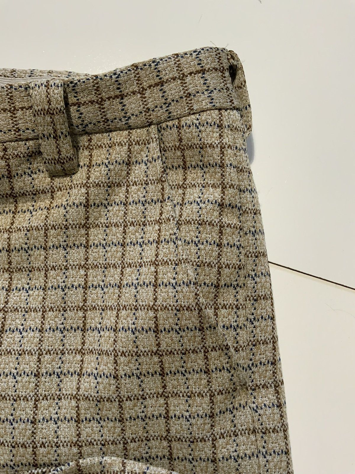 Vintage VTG 70s Double Knit Polyester Mod Atomic Flare Leisure Pants Size US 32 / EU 48 - 10 Thumbnail