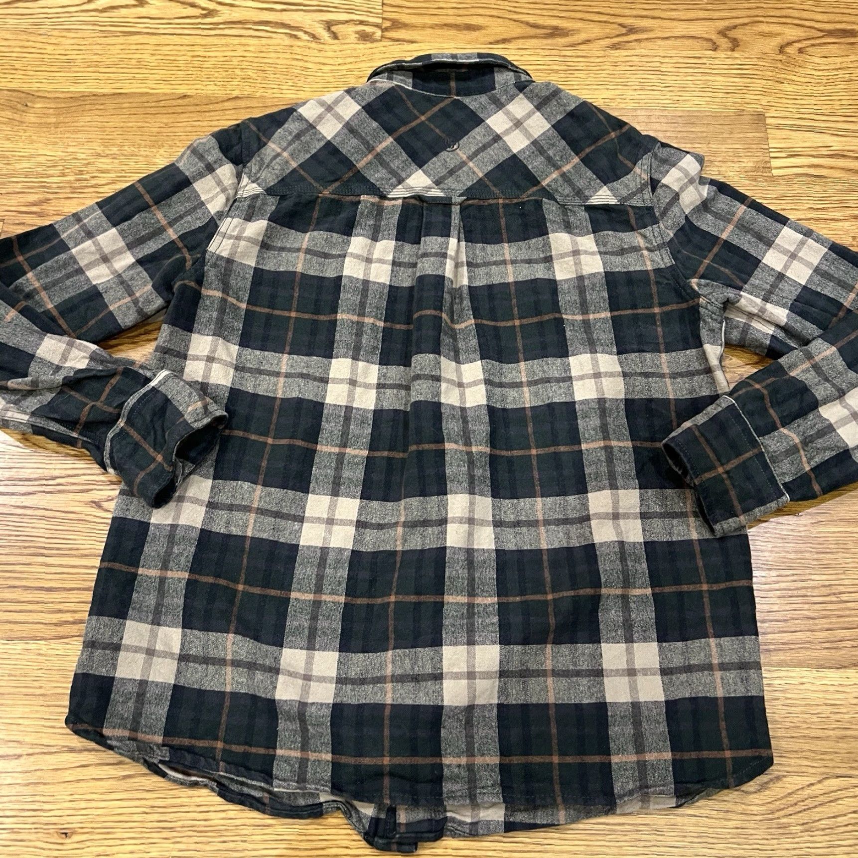 FatFace VINTAGE Fat Face Men’s Flannel Shirt Large Adjustable Fit Casual Plaid Long Sleeve Cotton Winter Fall Spring Size US L / EU 52-54 / 3 - 7 Thumbnail