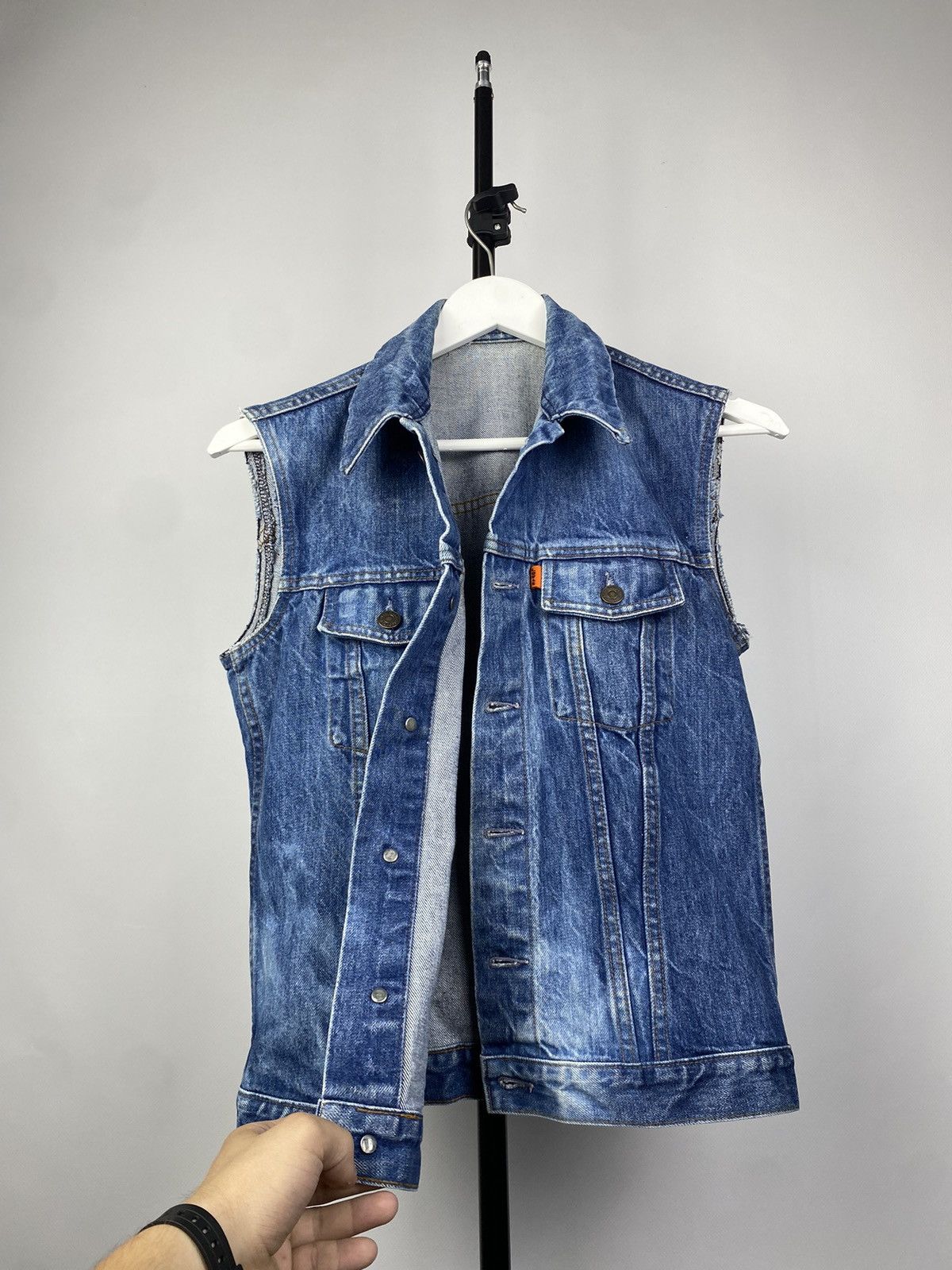Levi's × Levi's Vintage Clothing × Vintage Levi’s vintage rare 70-80s Orange Tab vest denim streetwear Size US S / EU 44-46 / 1 - 19 Thumbnail