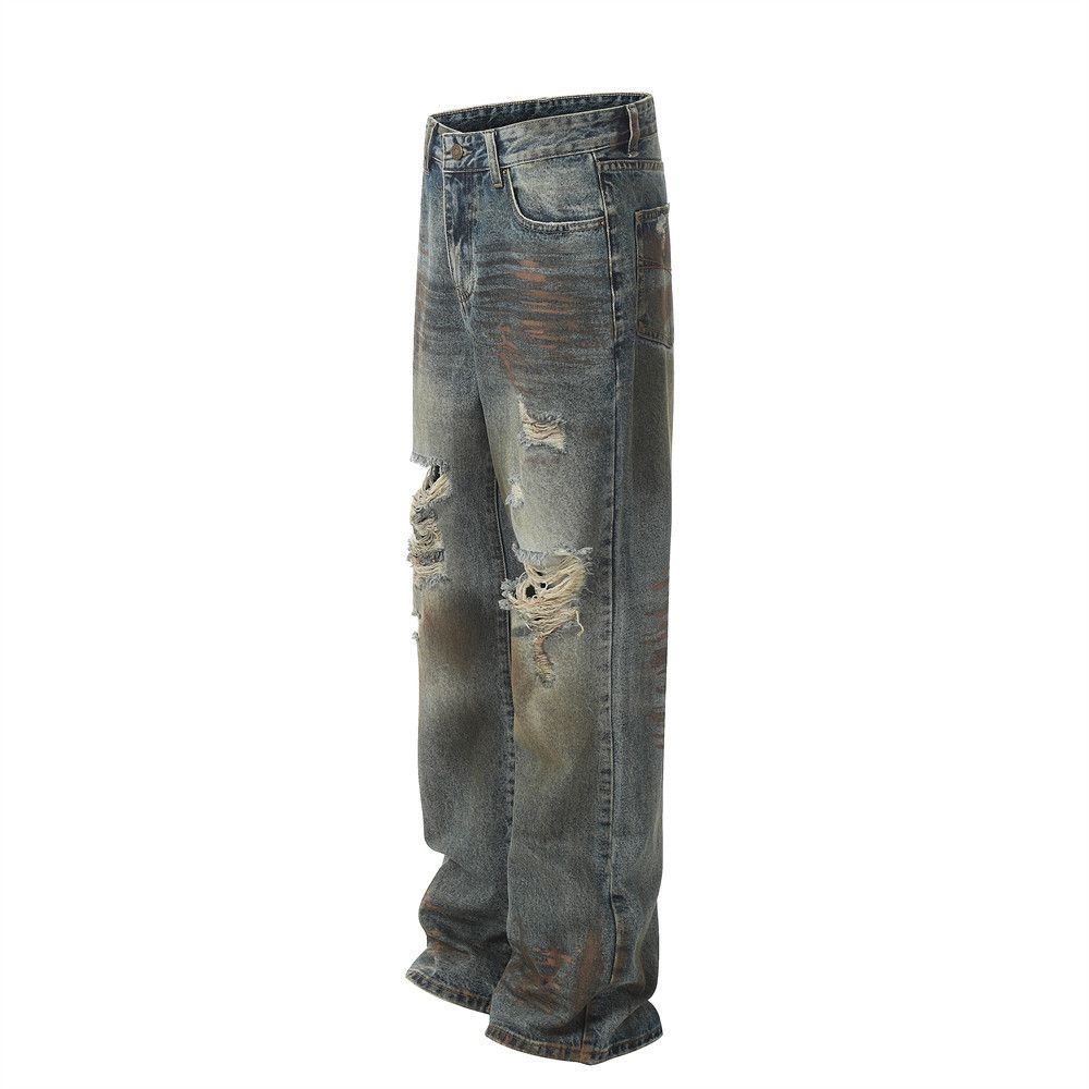 Japanese Brand × Jean Men's heavy duty punk distressed jeans y2k Size US 32 / EU 48 - 2 Thumbnail