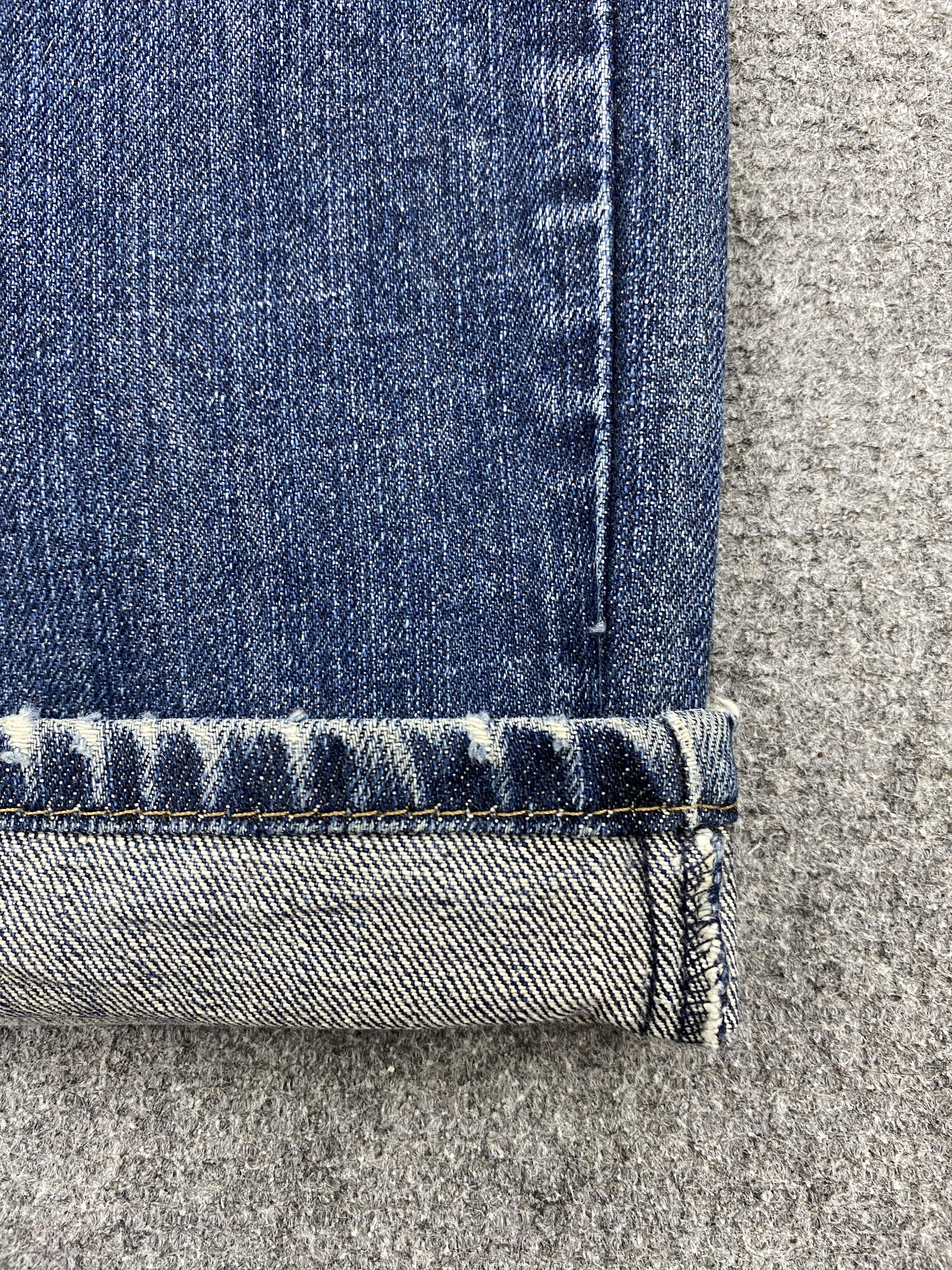 Levi's × Vintage Vintage Distressed Levis 559 Faded Blue Jeans Size US 35 - 12 Thumbnail