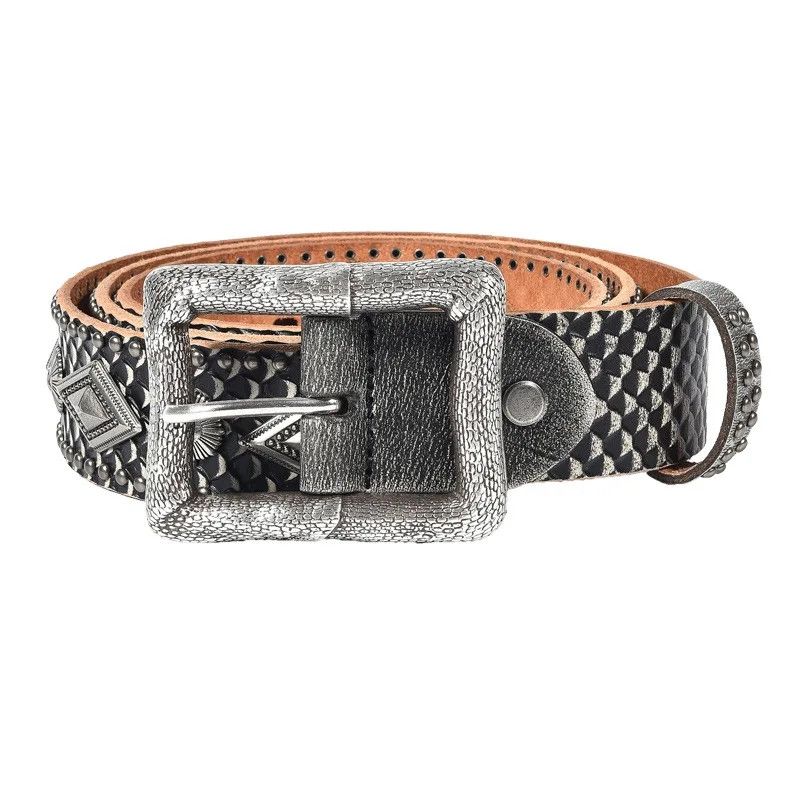 Japanese Brand × Leather × Vintage Dragon Altar Retro Vintage Leather Belt Size ONE SIZE - 2 Thumbnail