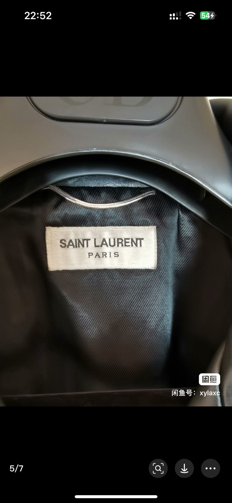 Hedi Slimane × Saint Laurent Paris × Yves Saint Laurent saint laurent 13fw L17 oiled calf bikerjacket Size US L / EU 52-54 / 3 - 13 Thumbnail