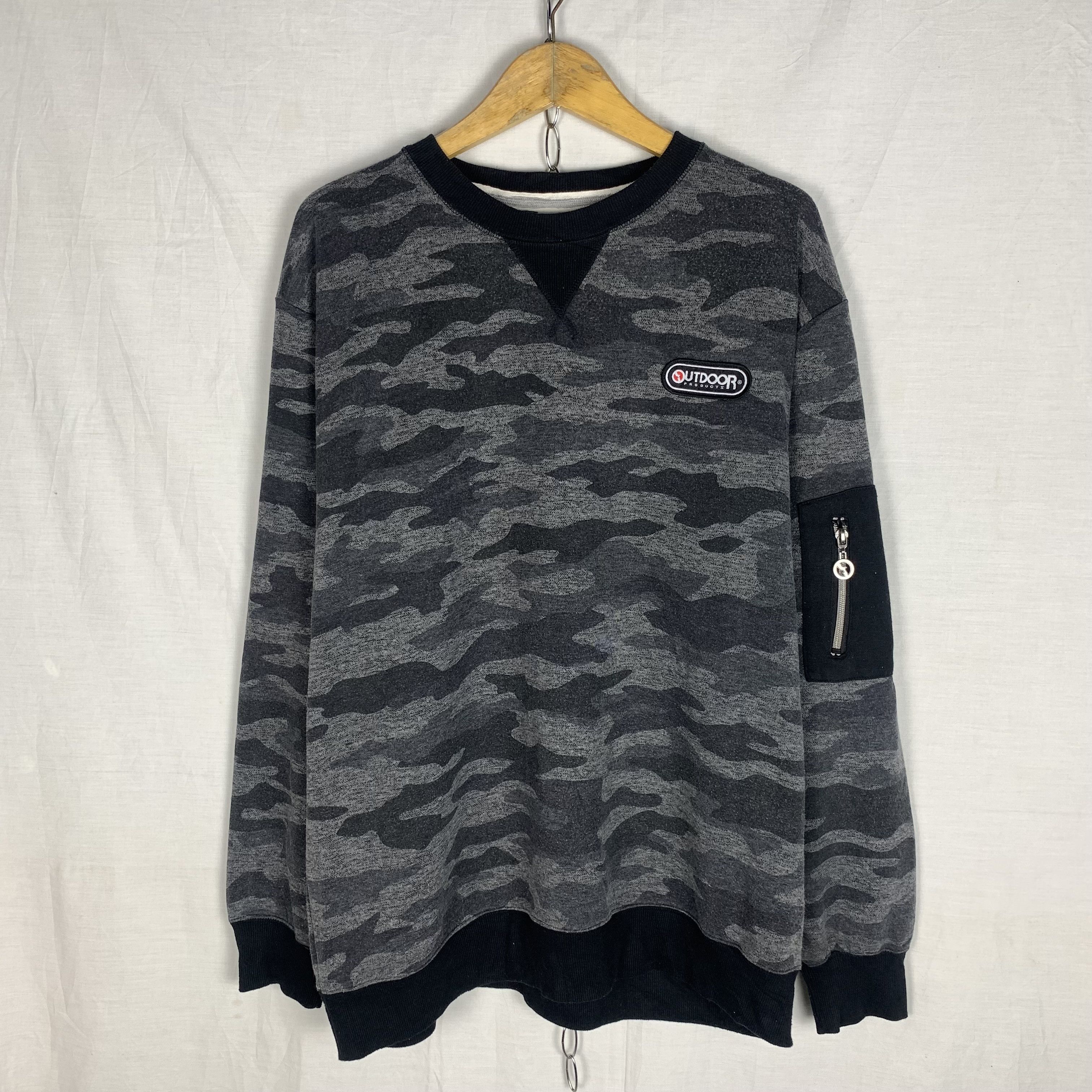 Japanese Brand Outdoor Products Camo Sweatshirt Crewneck Size US XL / EU 56 / 4 - 1 Thumbnail
