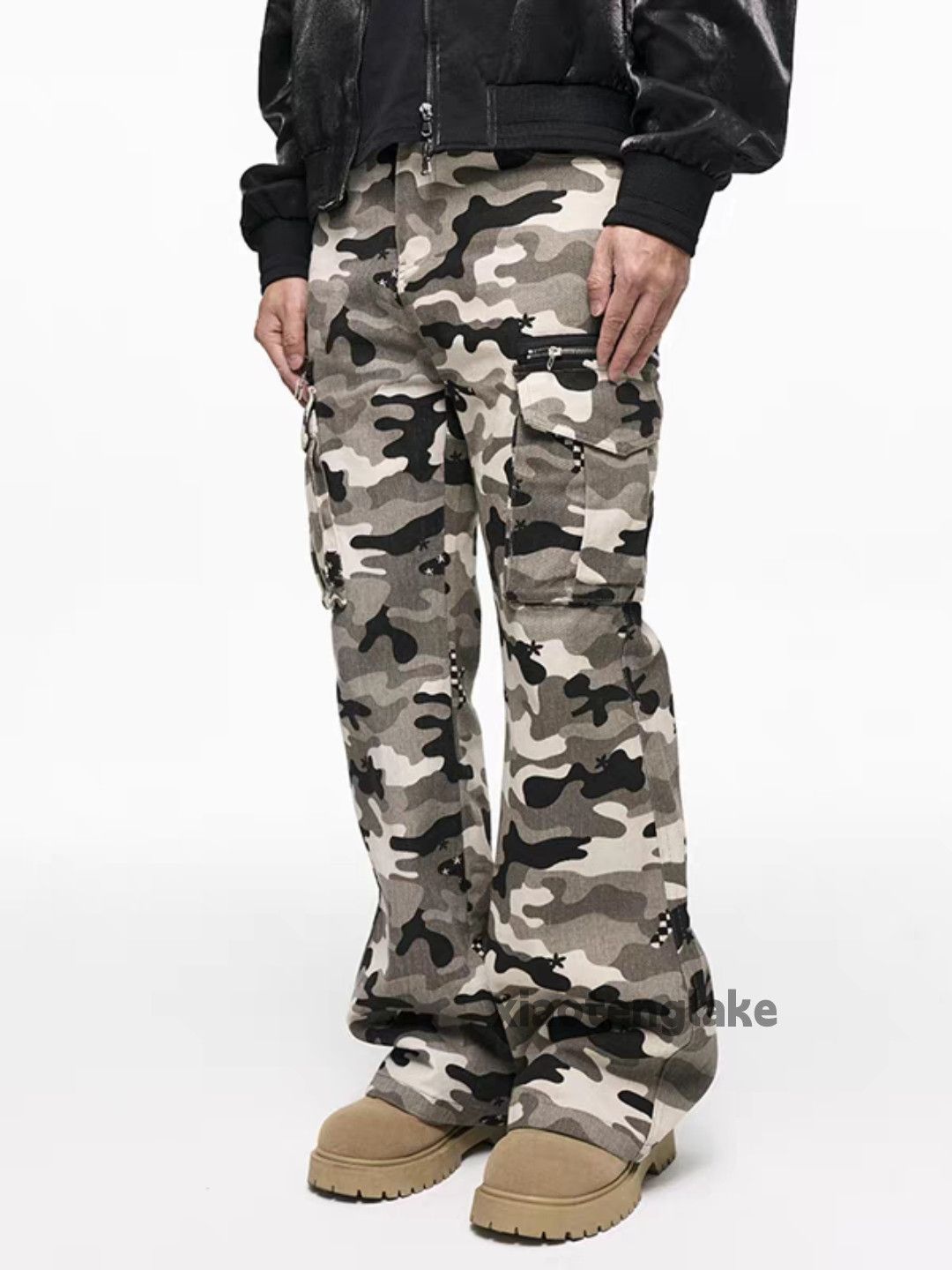 Designer × Japanese Brand × Vintage Unisex full pattern camo hiphop yuppie bootcut pants Size US 32 / EU 48 - 7 Thumbnail