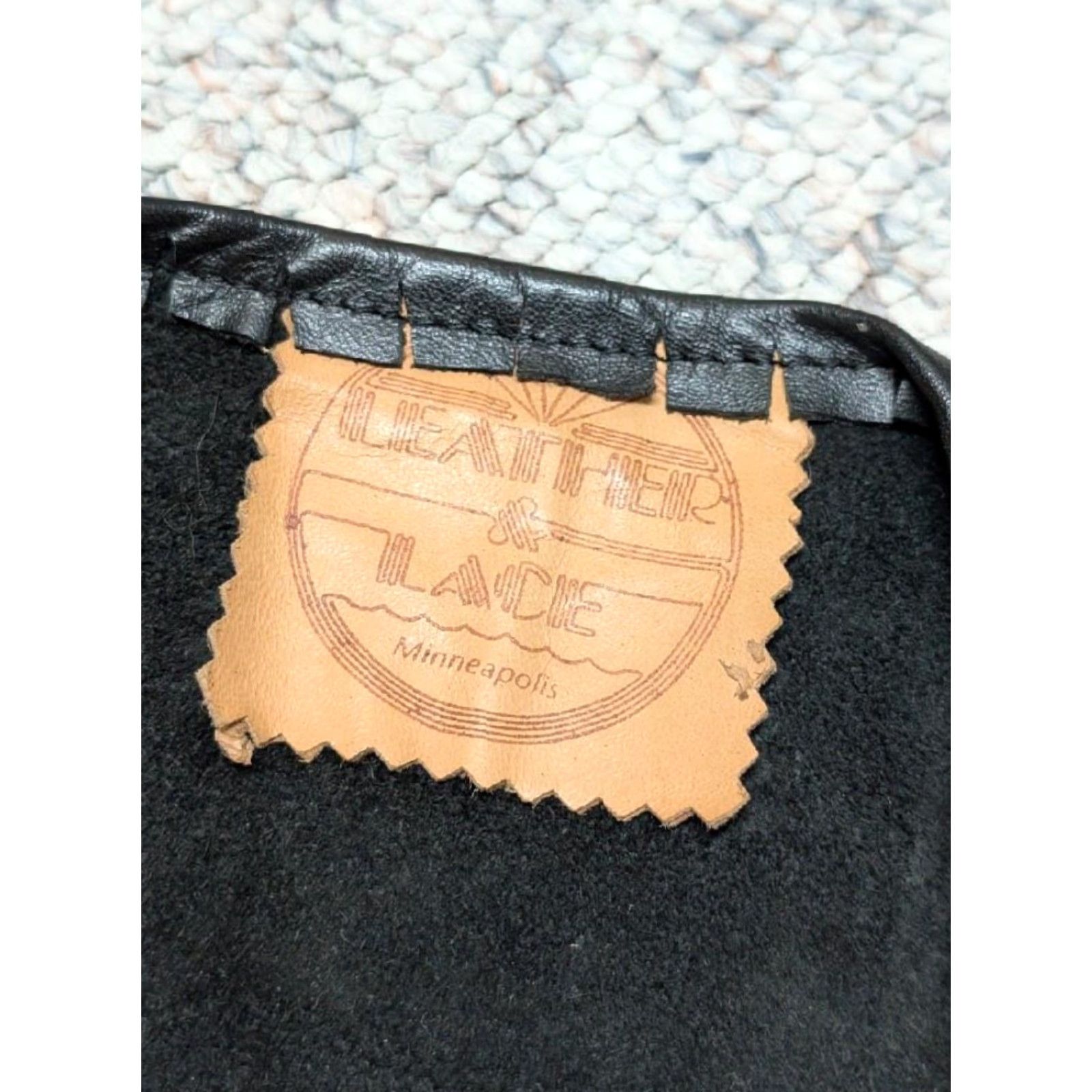 Vintage VINTAGE Leather vest motorcycle HANDCRAFTED black XS Western 34 cowhide Mens 1970s Size US XS / EU 42 / 0 - 3 Thumbnail