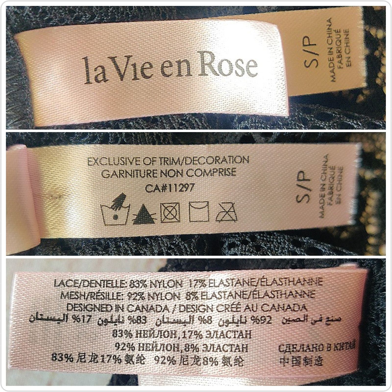 Other La Vie en Rose sheer black mesh lace bodysuit teddy sz S Size S / US 4 / IT 40 - 9 Thumbnail