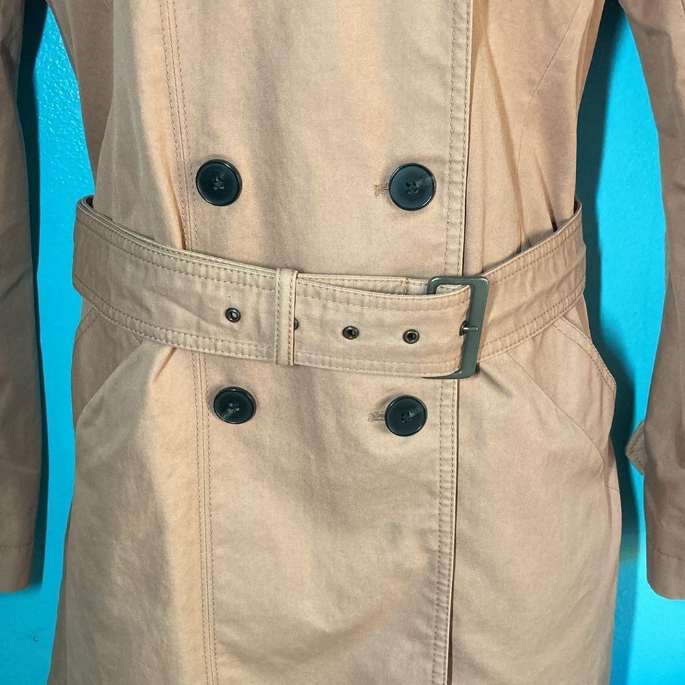 Les Copains Comptoir Des Cotonniers Womens Pale Mauve Trench Coat Size L Size L / US 10 / IT 46 - 8 Thumbnail